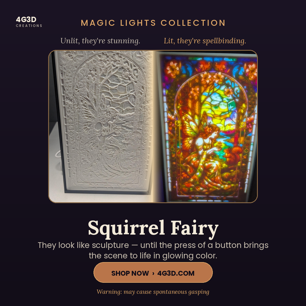 Fairy with Squirrel Magic Light