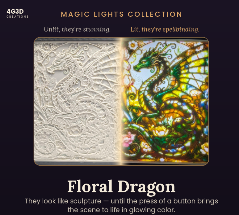 Floral Dragon Magic Light