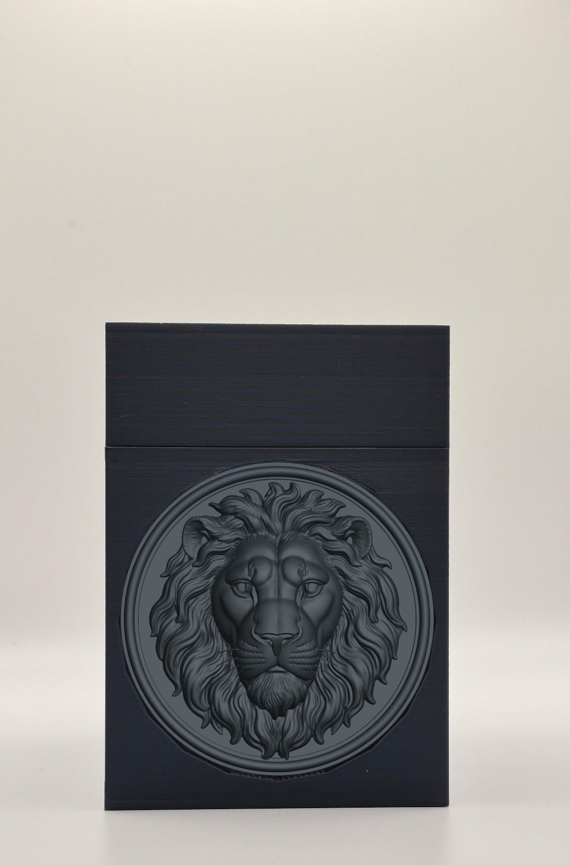 Lion Card Box — Black