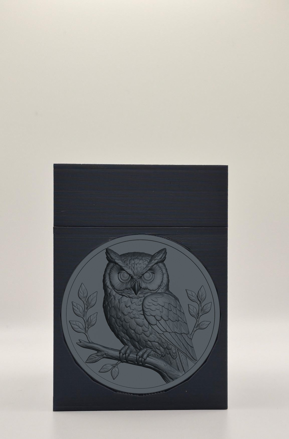 Owl Card Box — Black