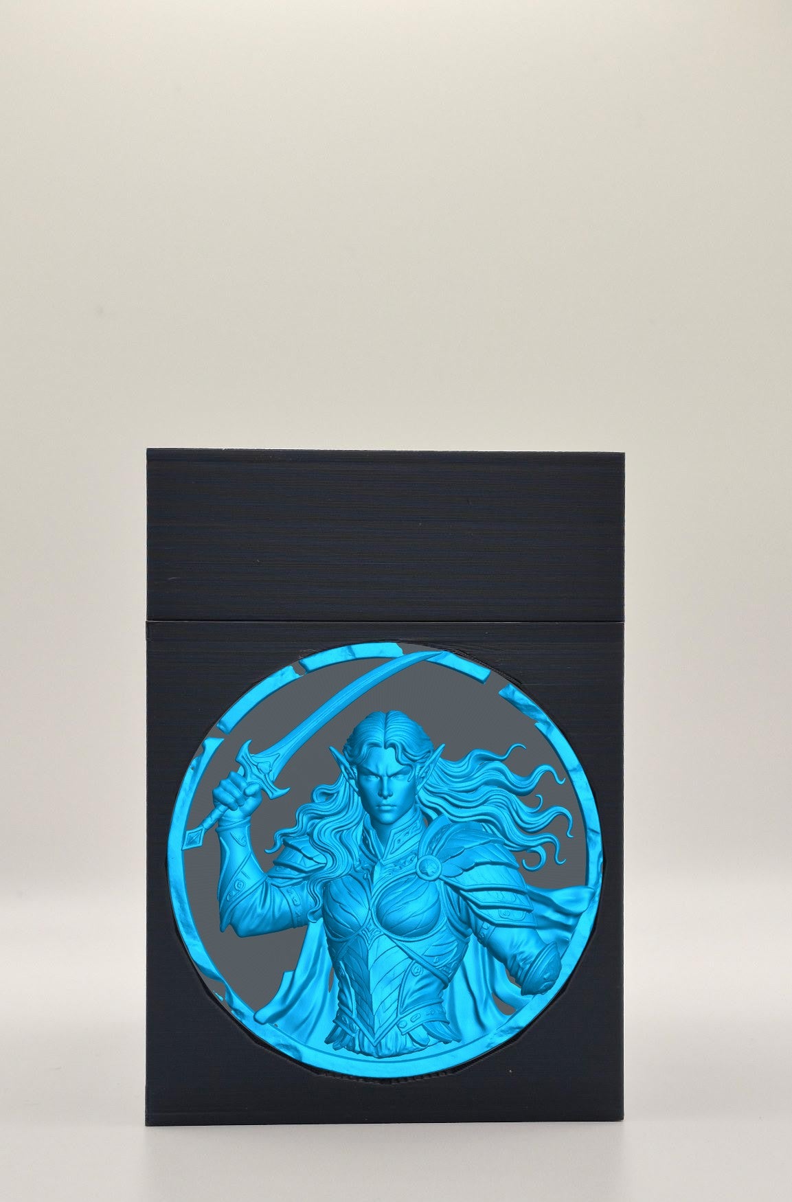 Elvish Warrior Card Box — Black