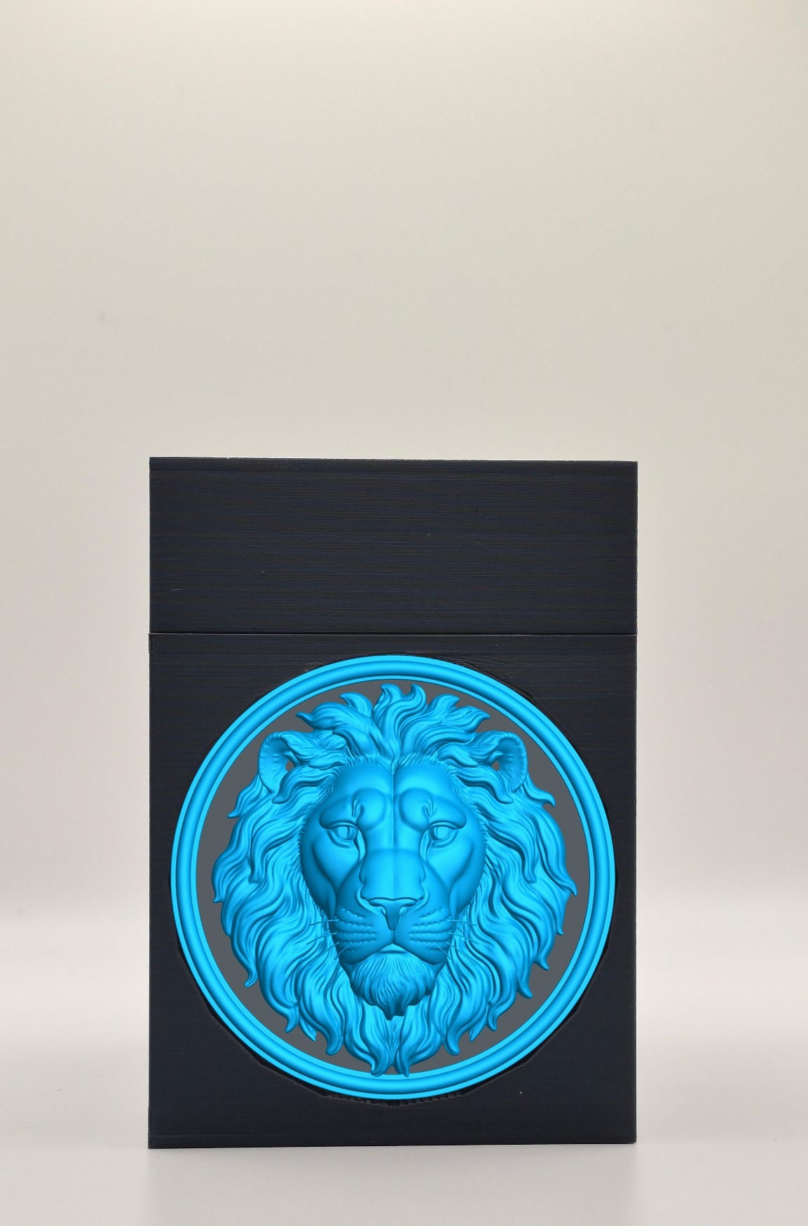 Lion Card Box — Black