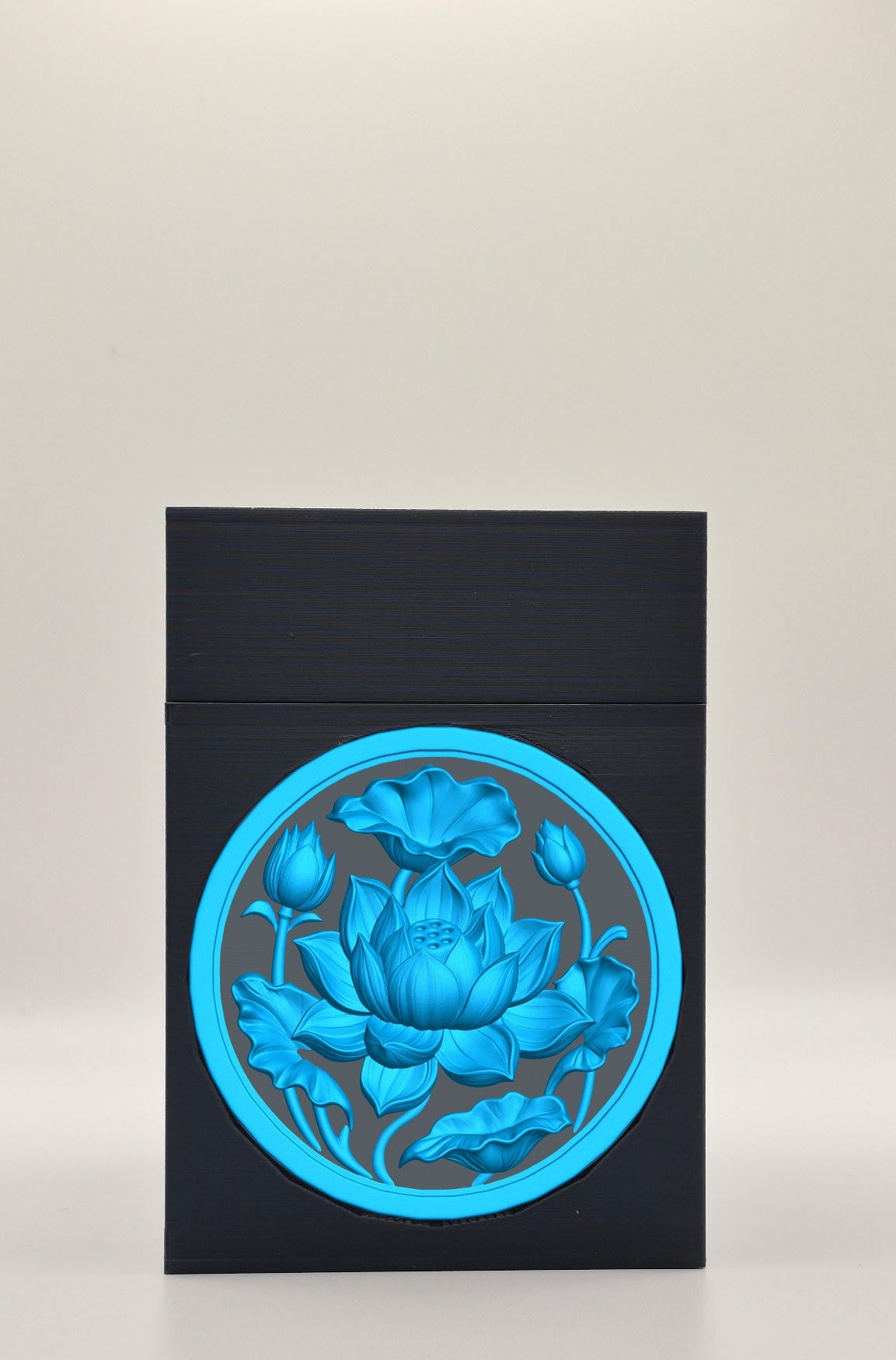 Lotus Card Box — Black