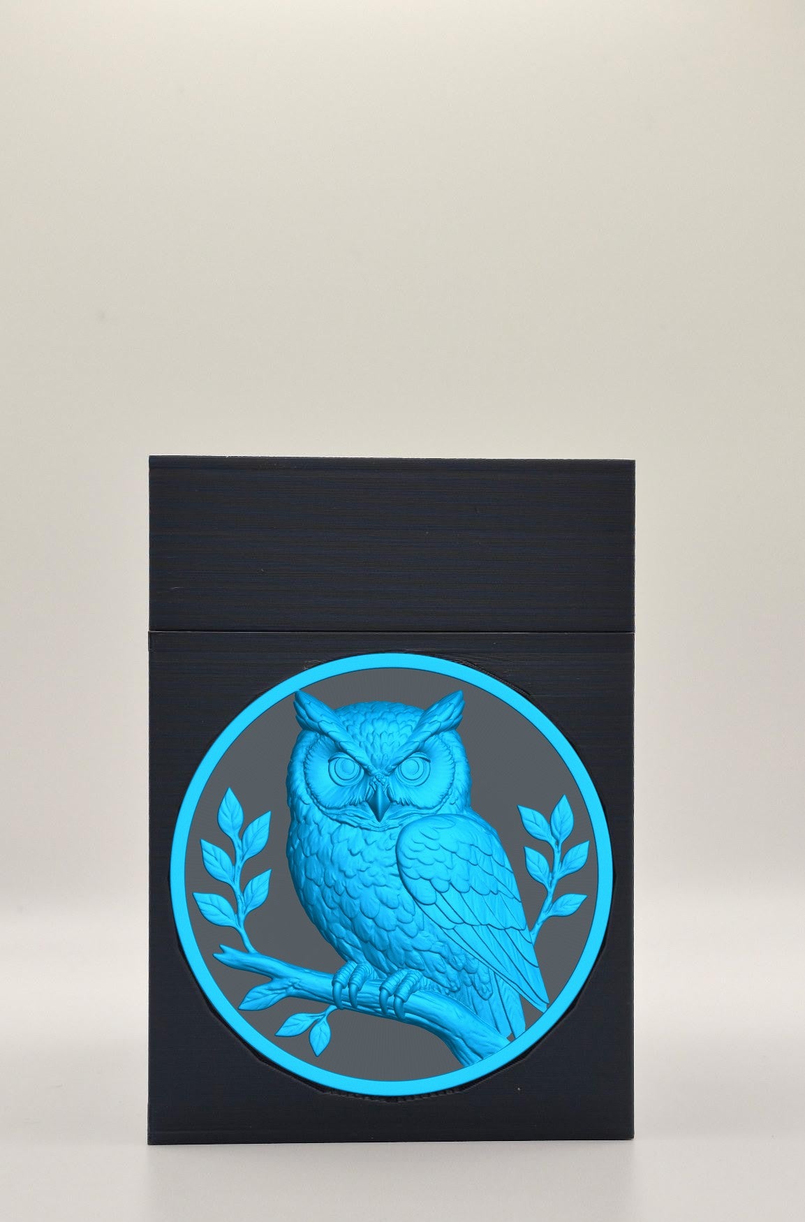 Owl Card Box — Black