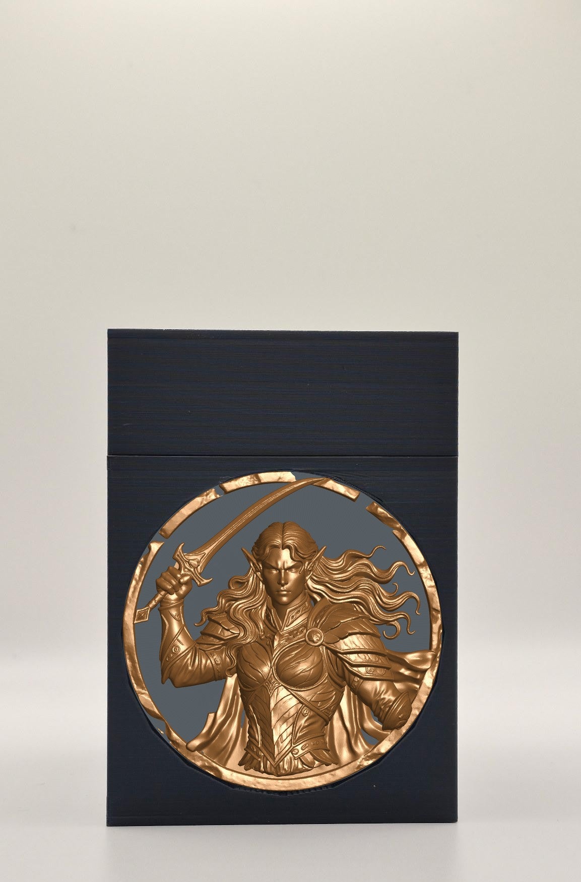 Elvish Warrior Card Box — Black