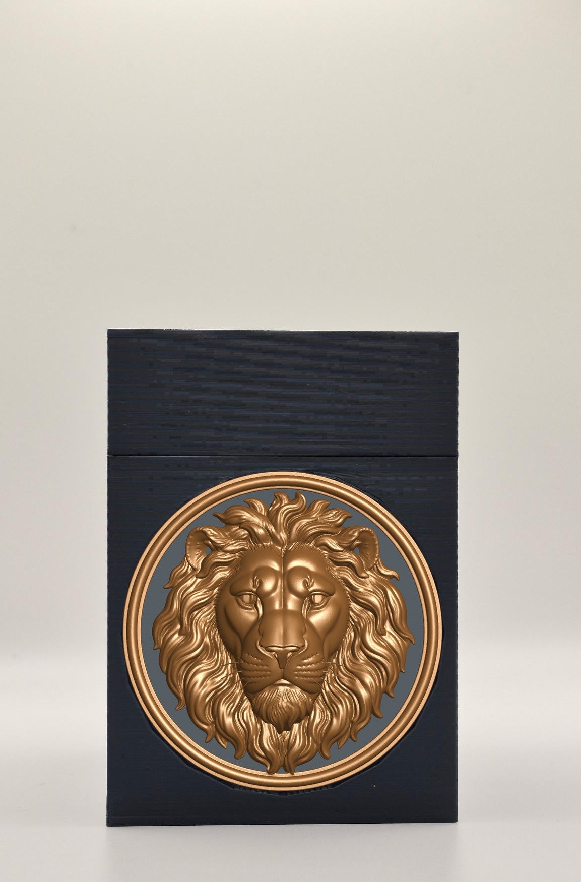 Lion Card Box — Black