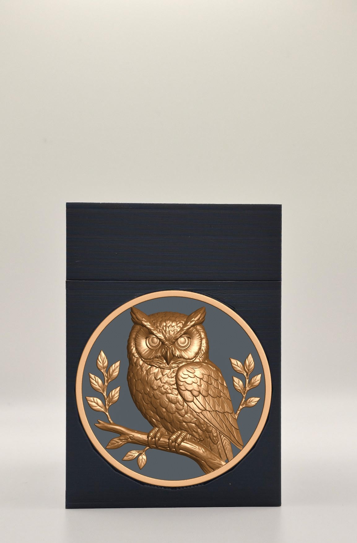Owl Card Box — Black