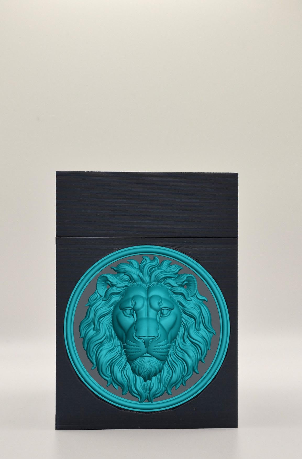 Lion Card Box — Black