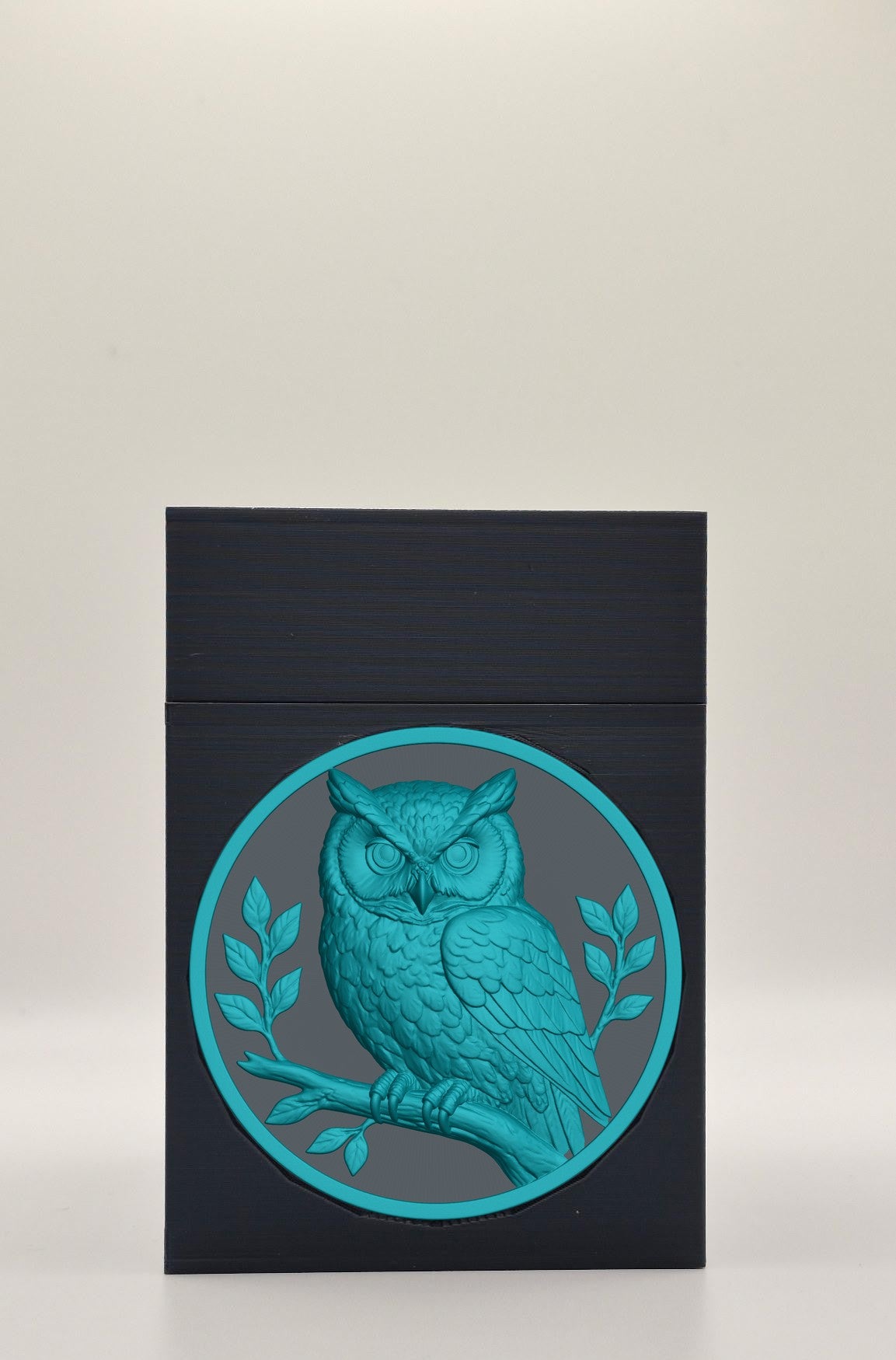 Owl Card Box — Black