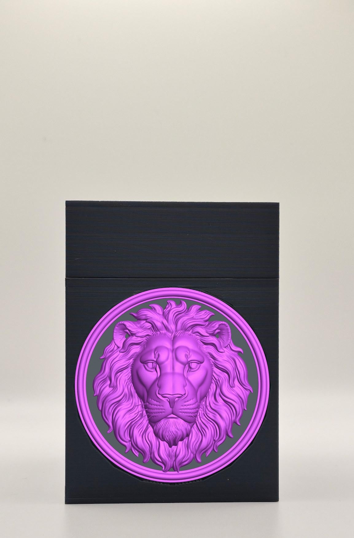 Lion Card Box — Black
