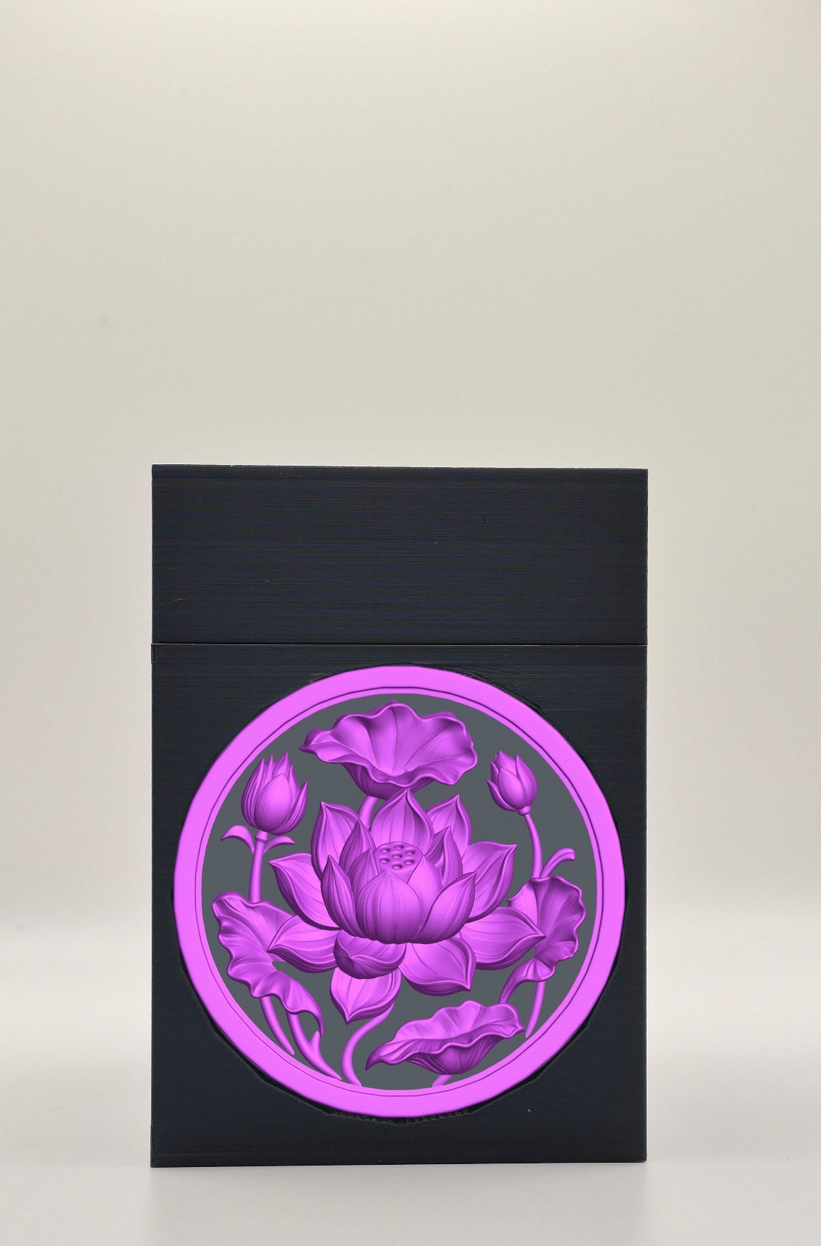 Lotus Card Box — Black