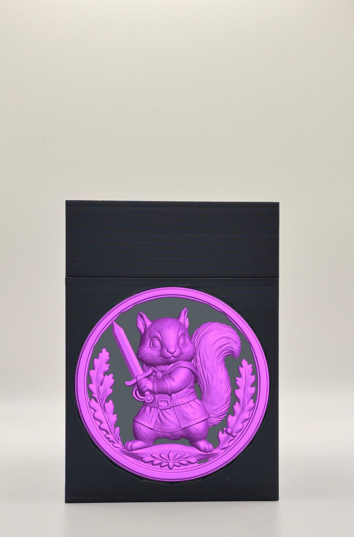 Squirrel Card Box — Black