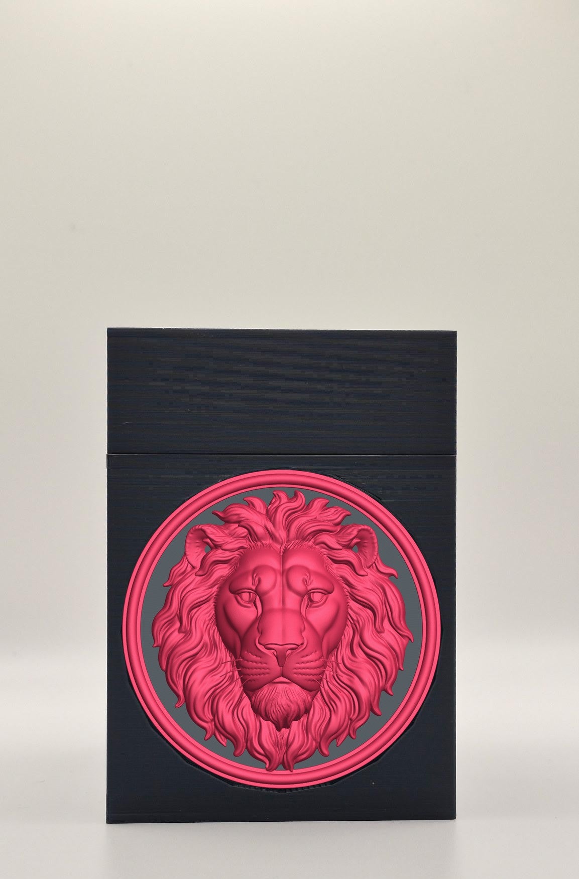 Lion Card Box — Black