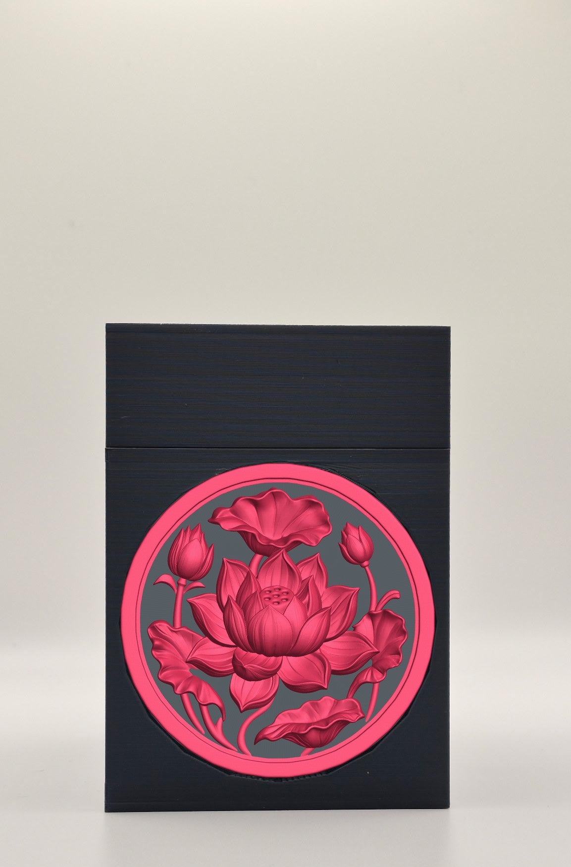 Lotus Card Box — Black