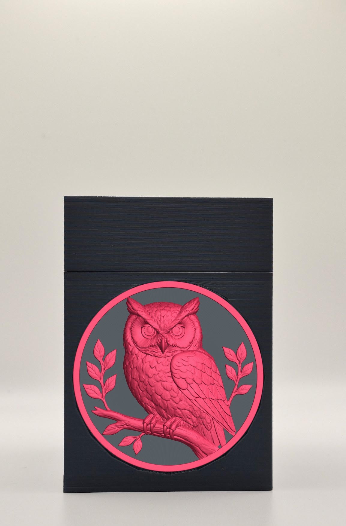 Owl Card Box — Black
