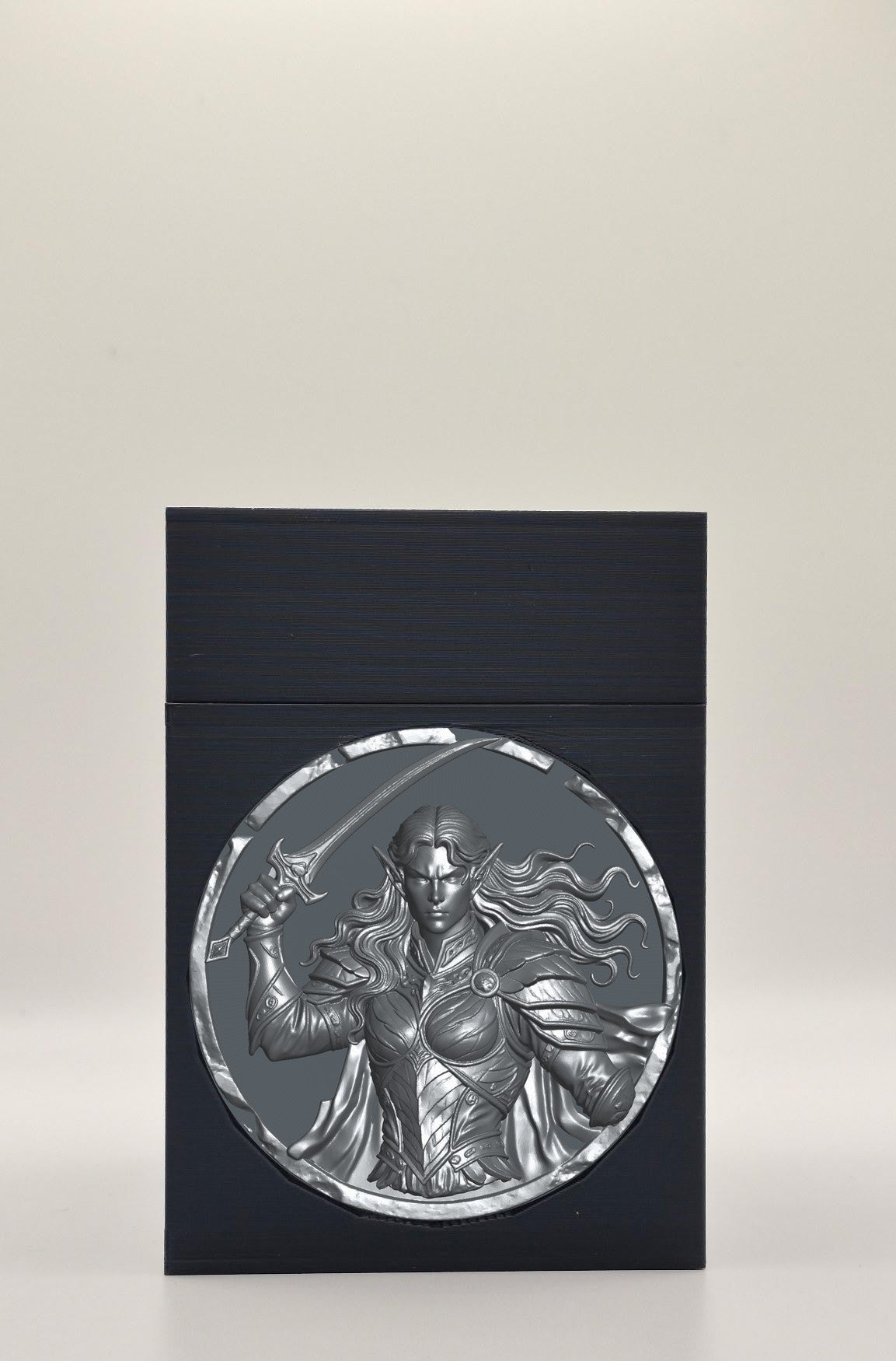 Elvish Warrior Card Box — Black