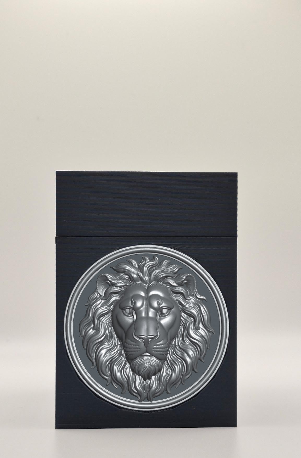 Lion Card Box — Black