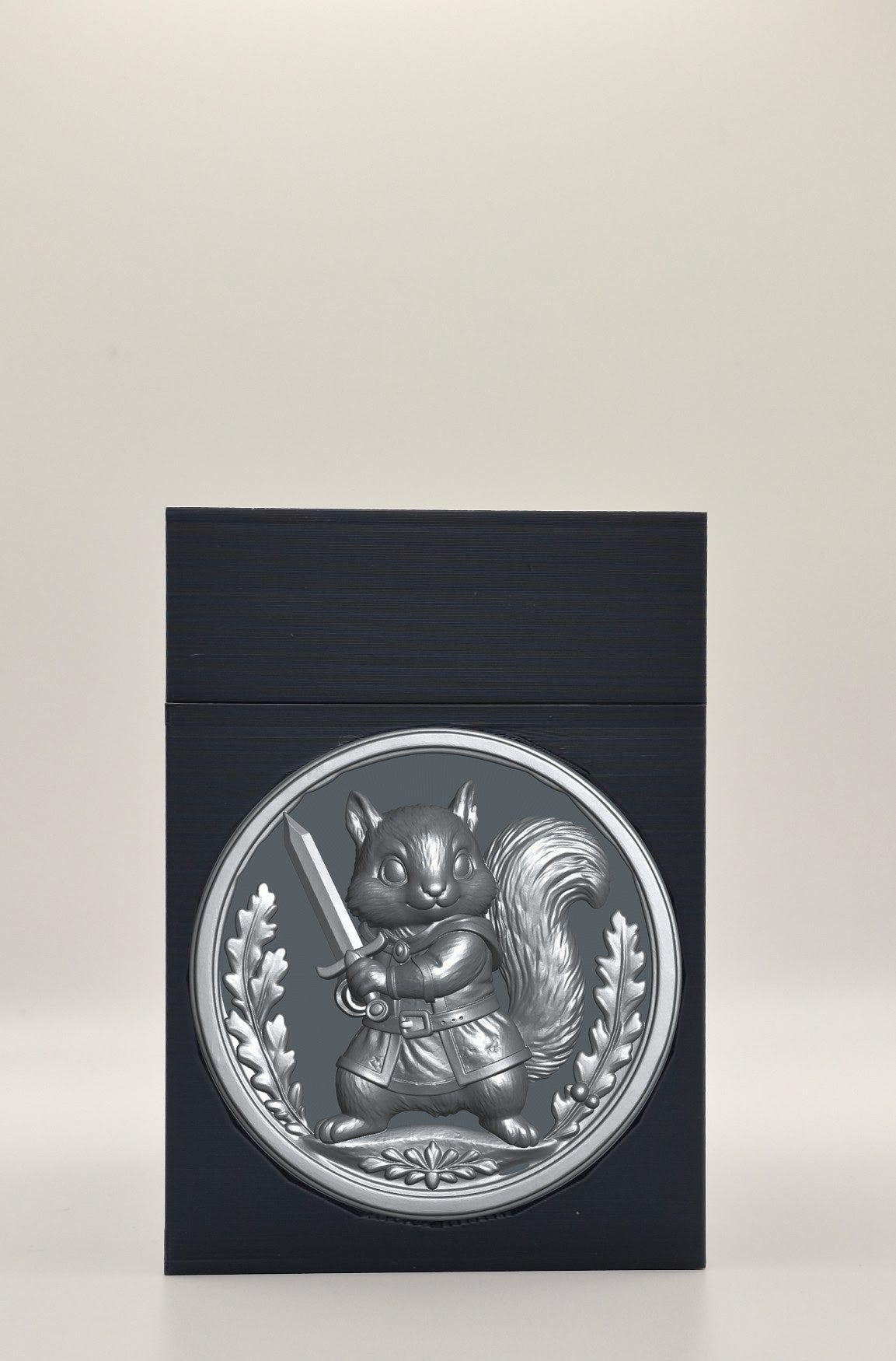 Squirrel Card Box — Black
