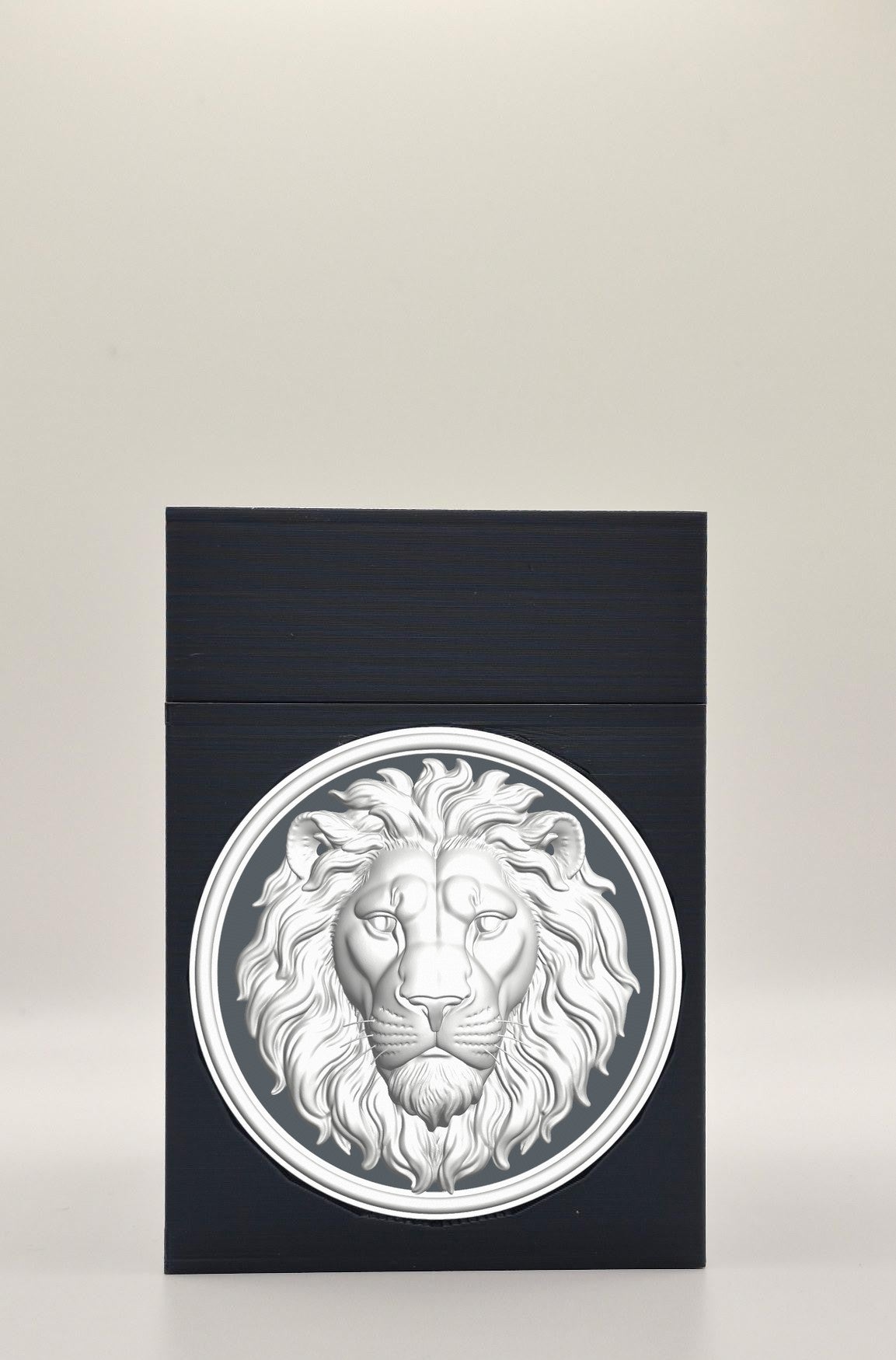 Lion Card Box — Black