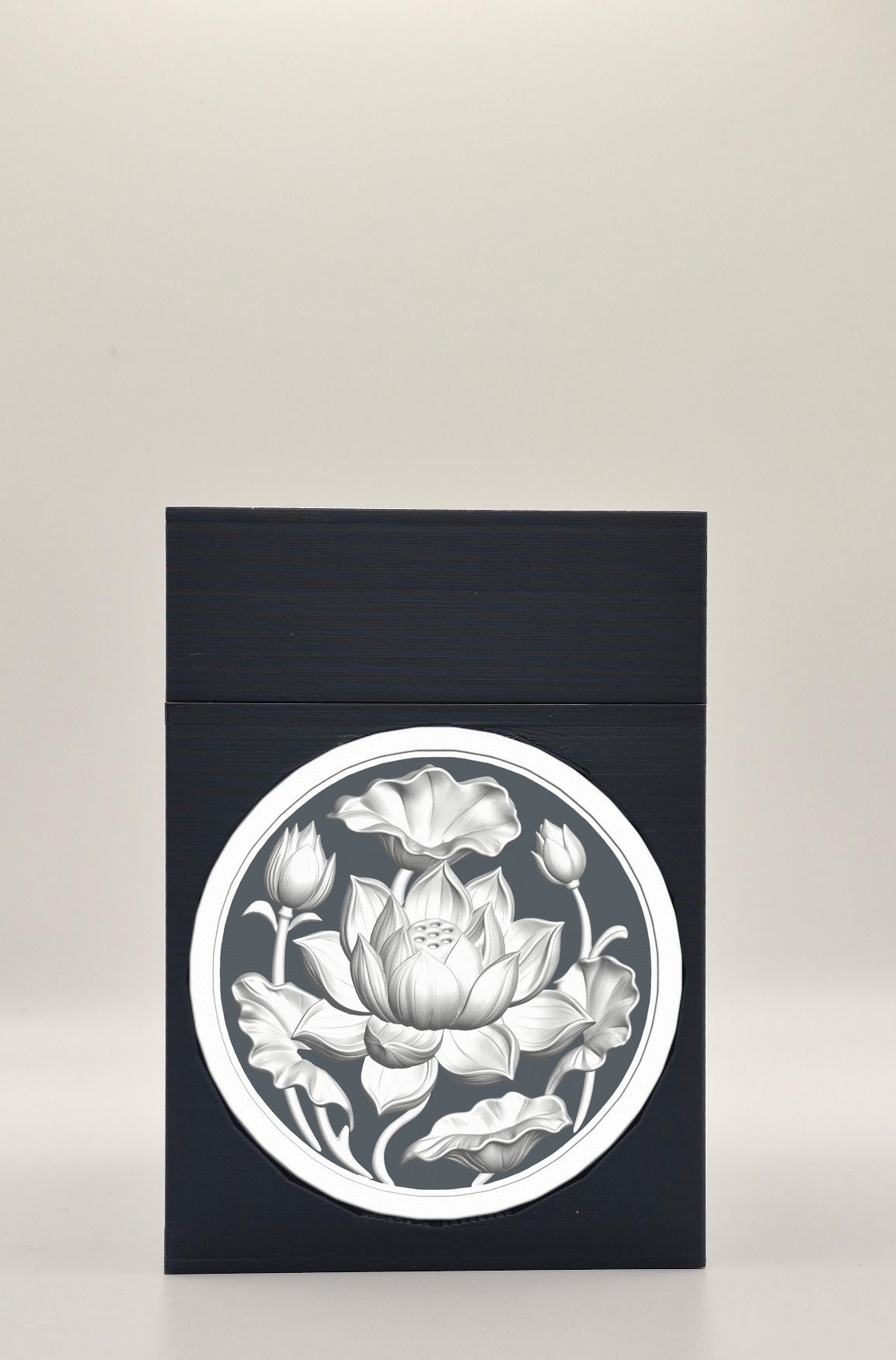 Lotus Card Box — Black