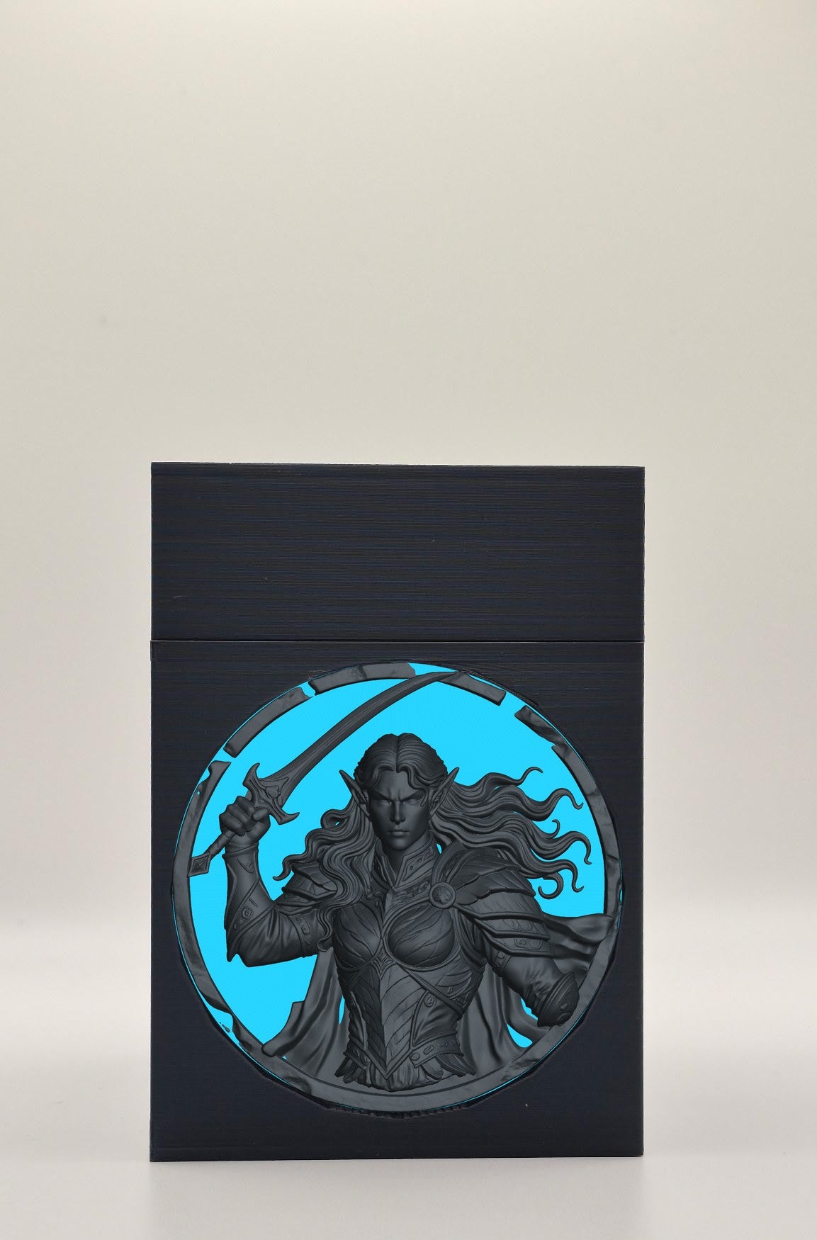 Elvish Warrior Card Box — Black
