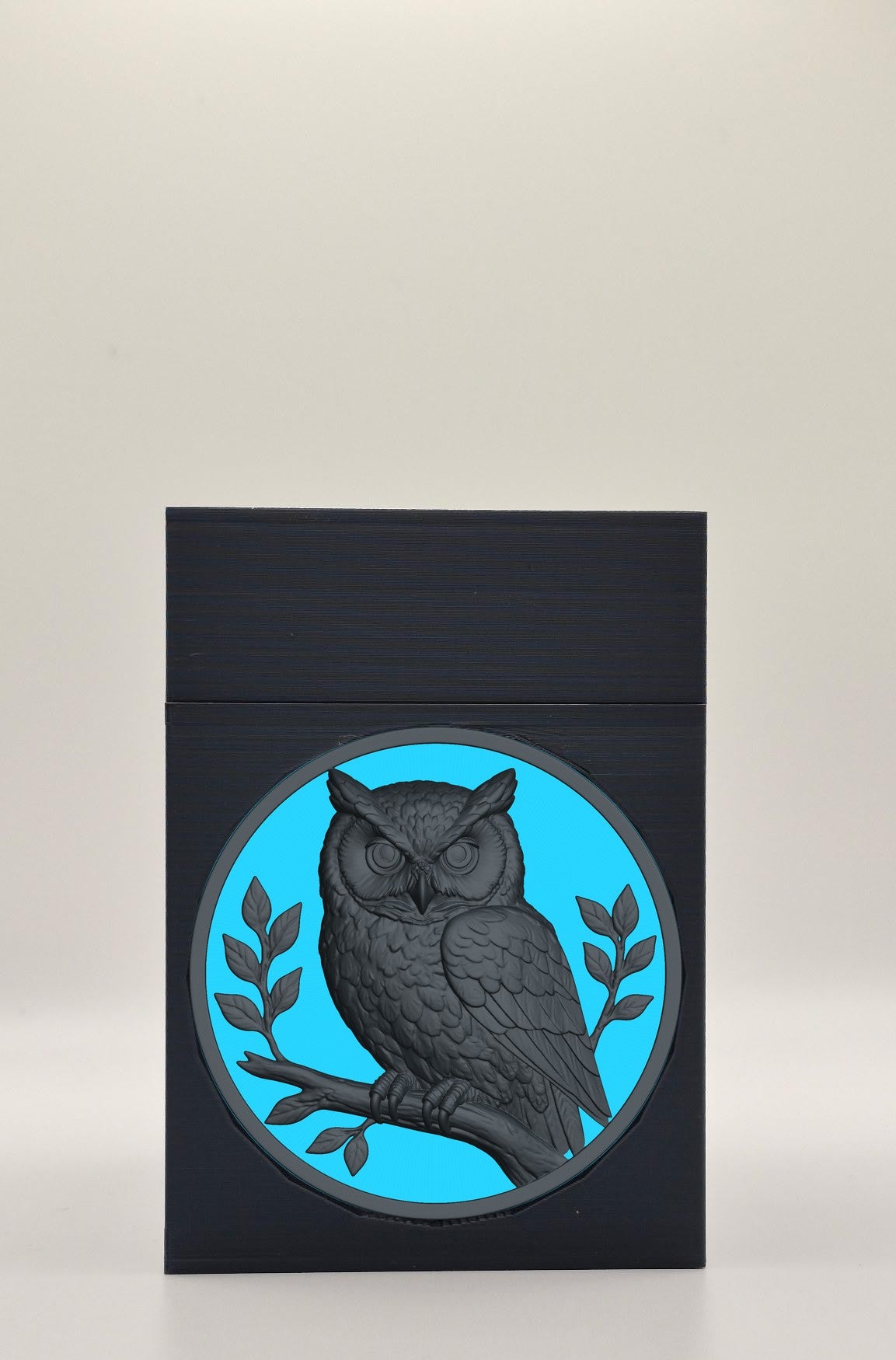 Owl Card Box — Black