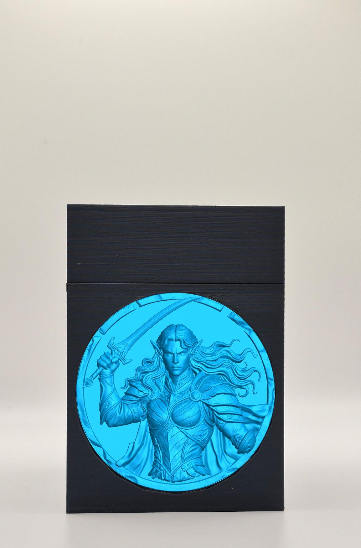 Elvish Warrior Card Box — Black