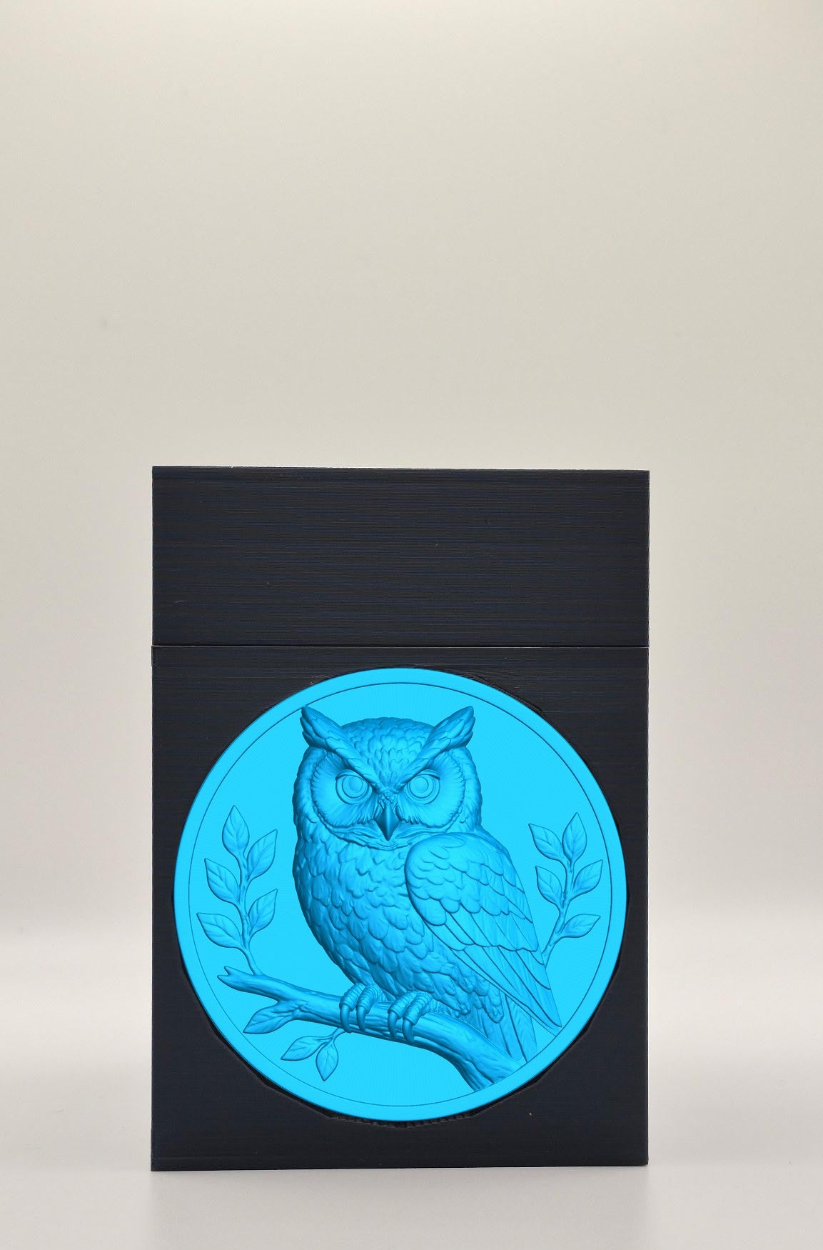 Owl Card Box — Black
