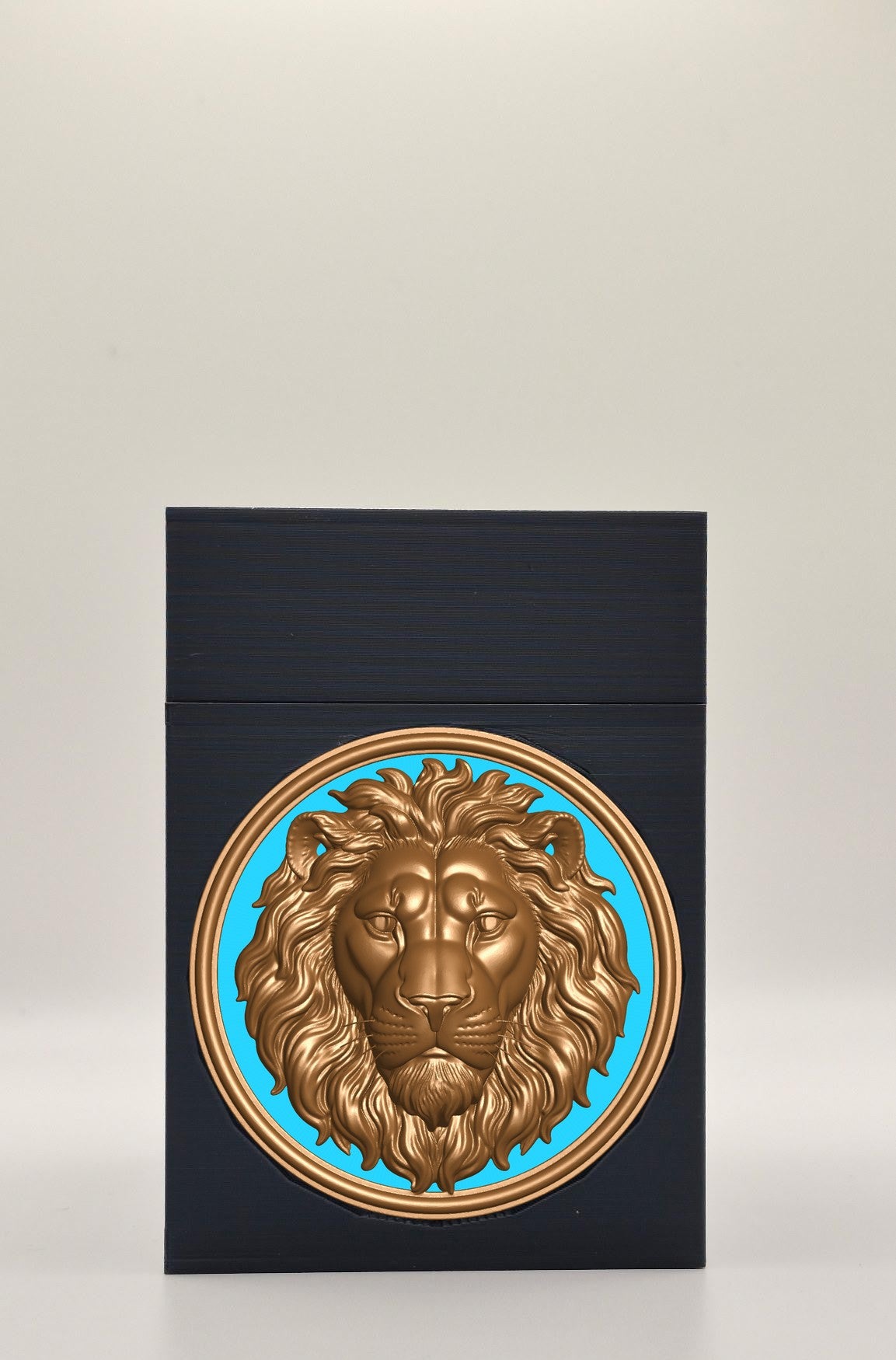 Lion Card Box — Black