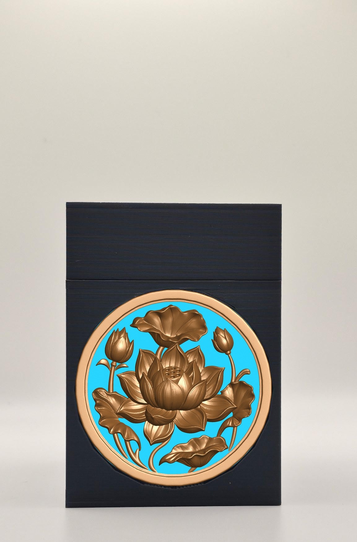 Lotus Card Box — Black