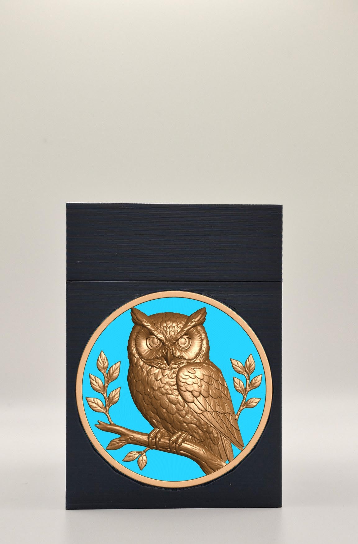 Owl Card Box — Black