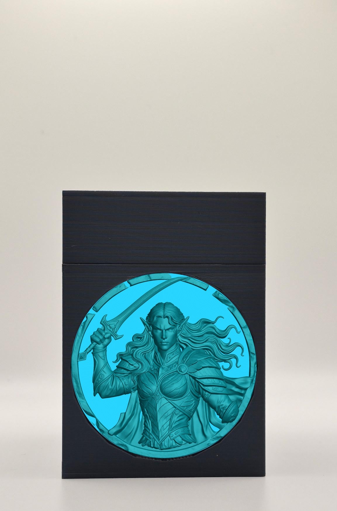 Elvish Warrior Card Box — Black