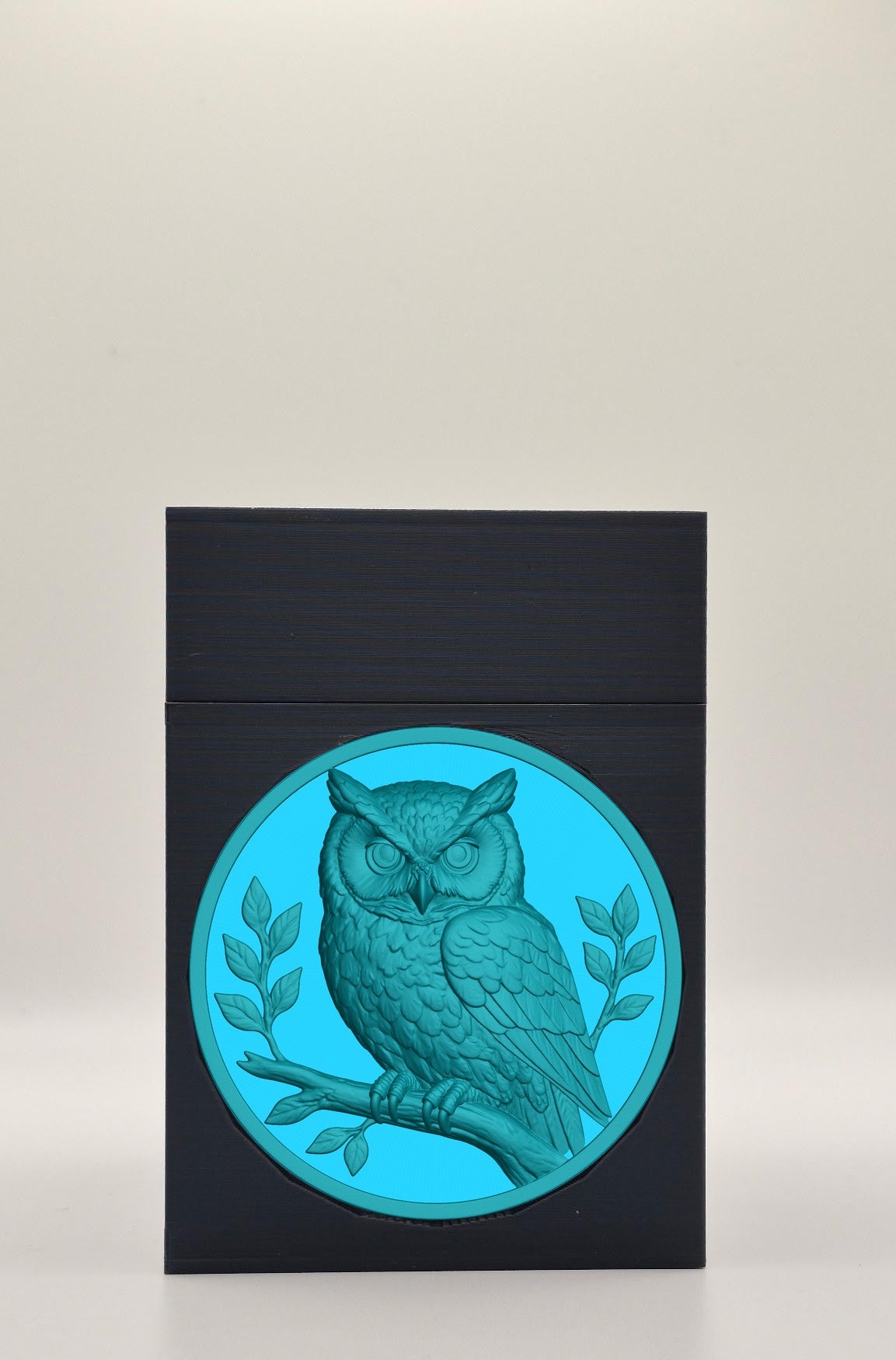 Owl Card Box — Black