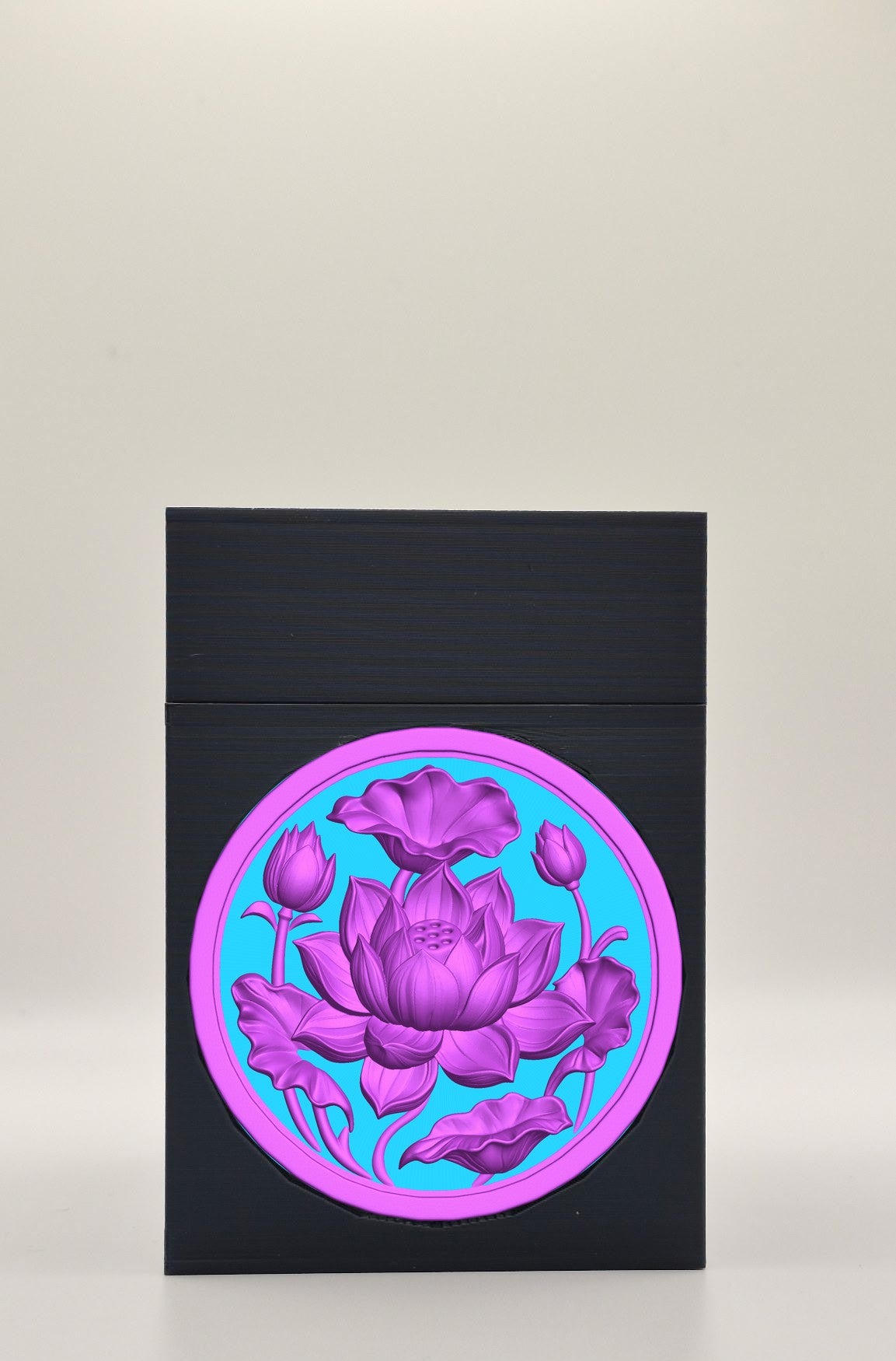 Lotus Card Box — Black