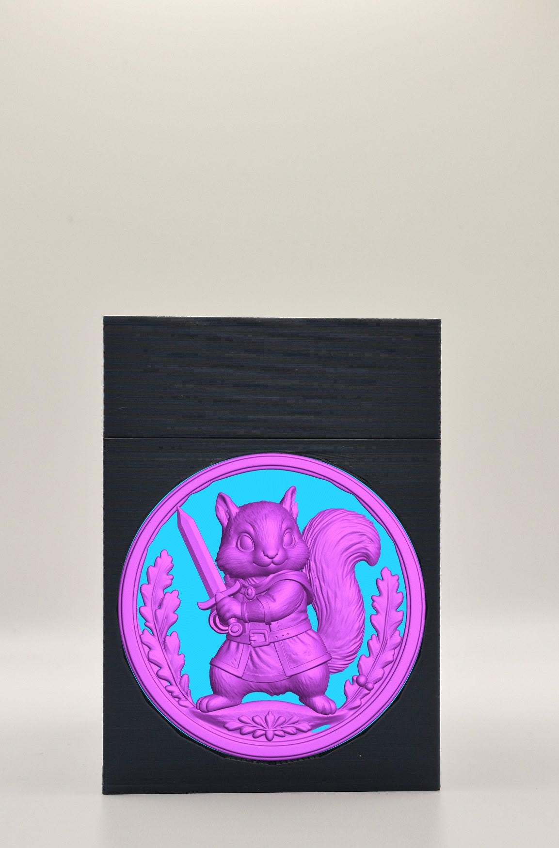 Squirrel Card Box — Black