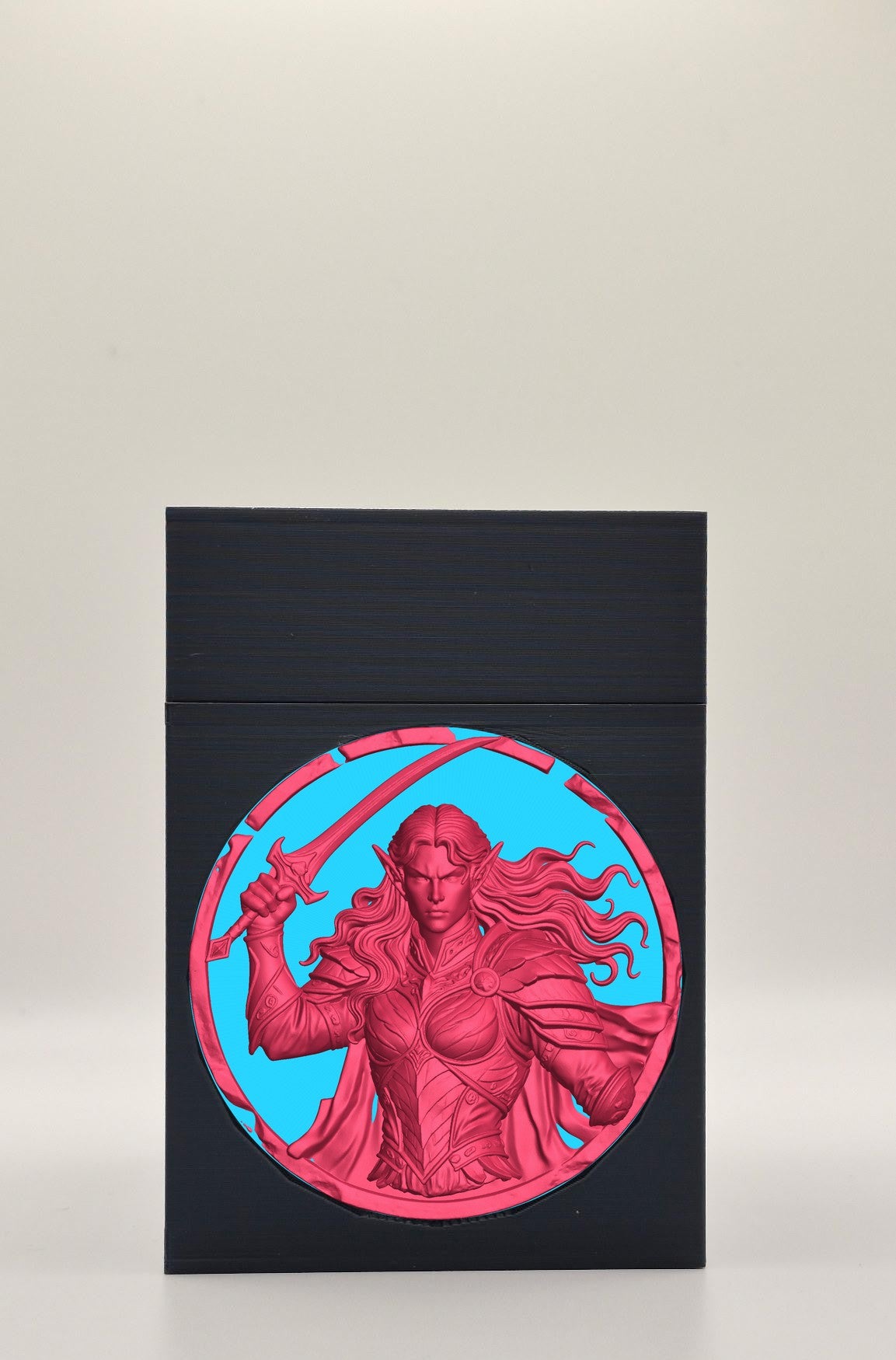 Elvish Warrior Card Box — Black