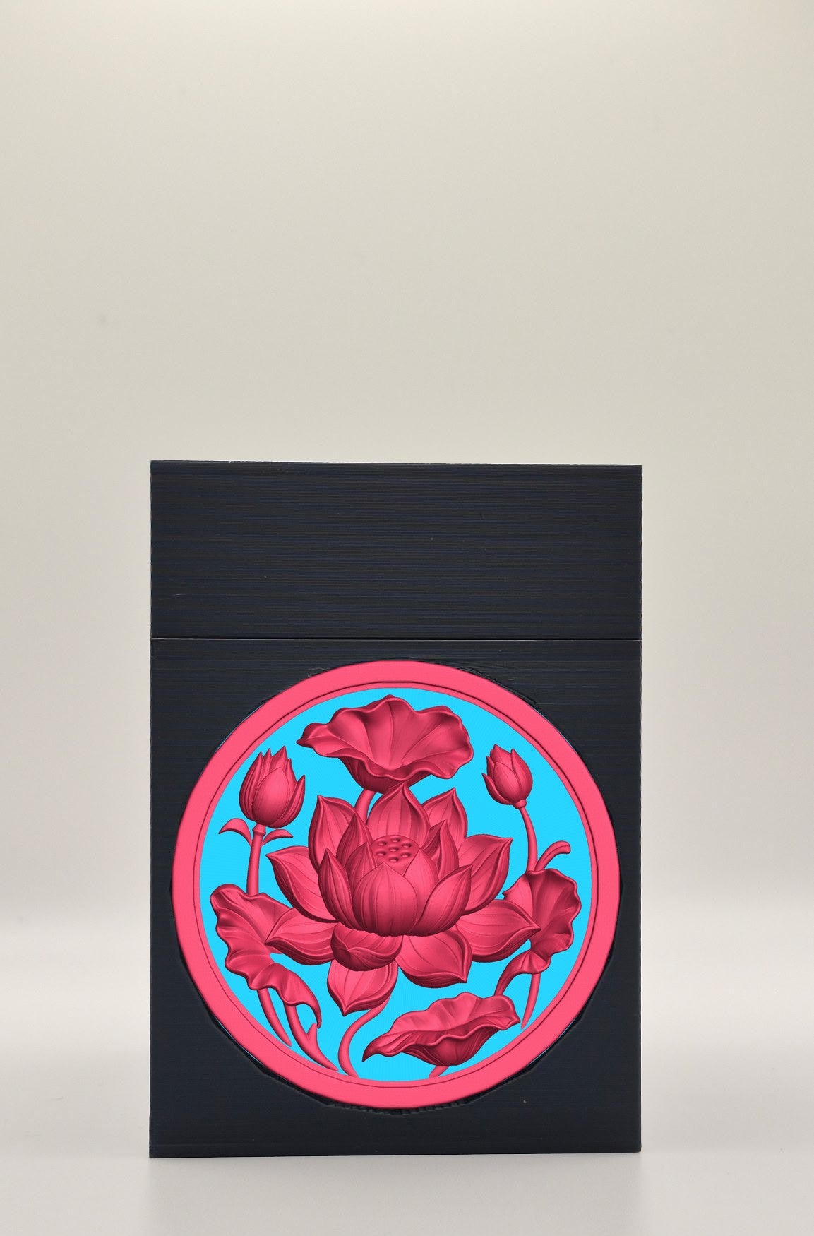 Lotus Card Box — Black