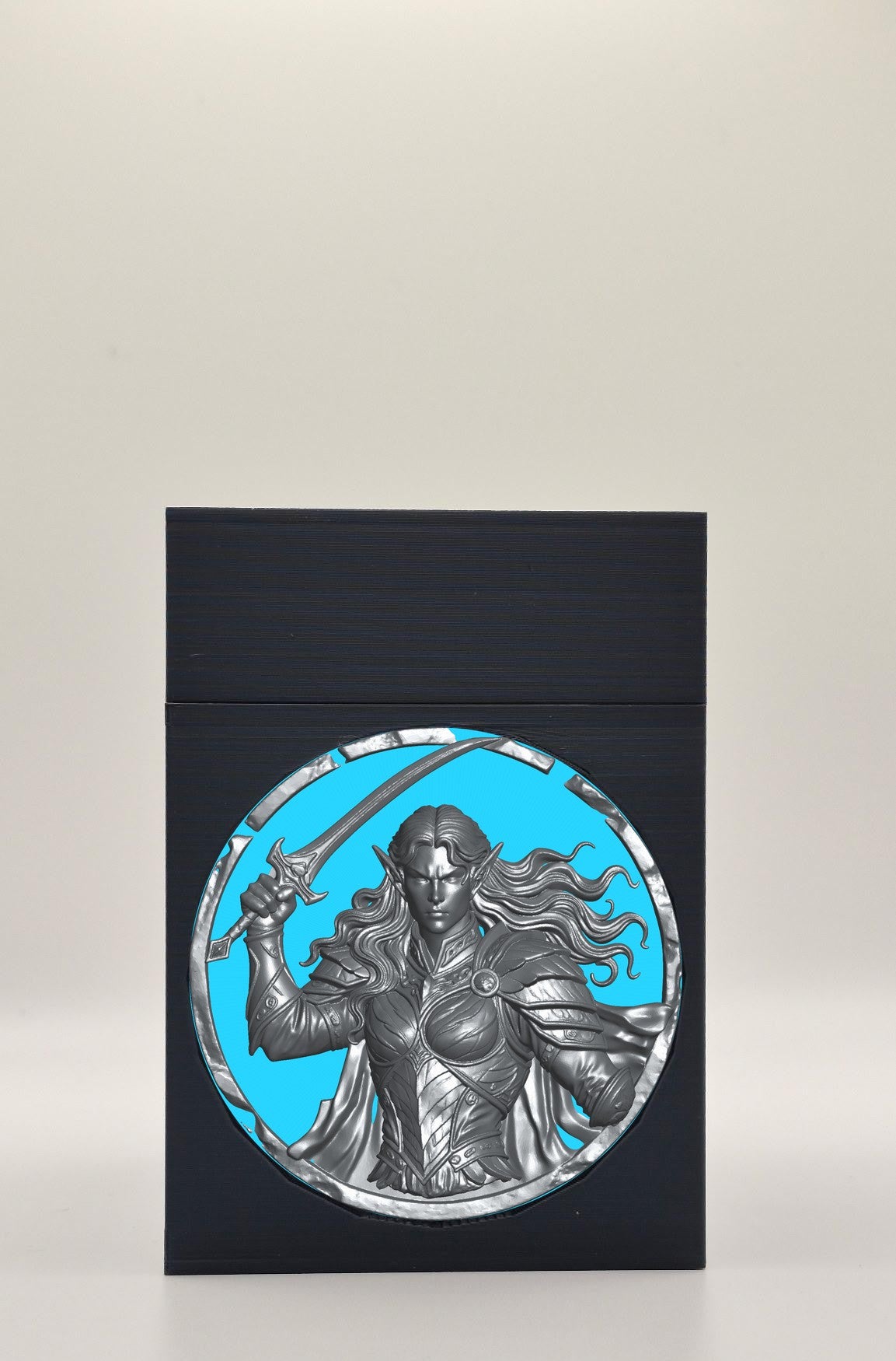 Elvish Warrior Card Box — Black