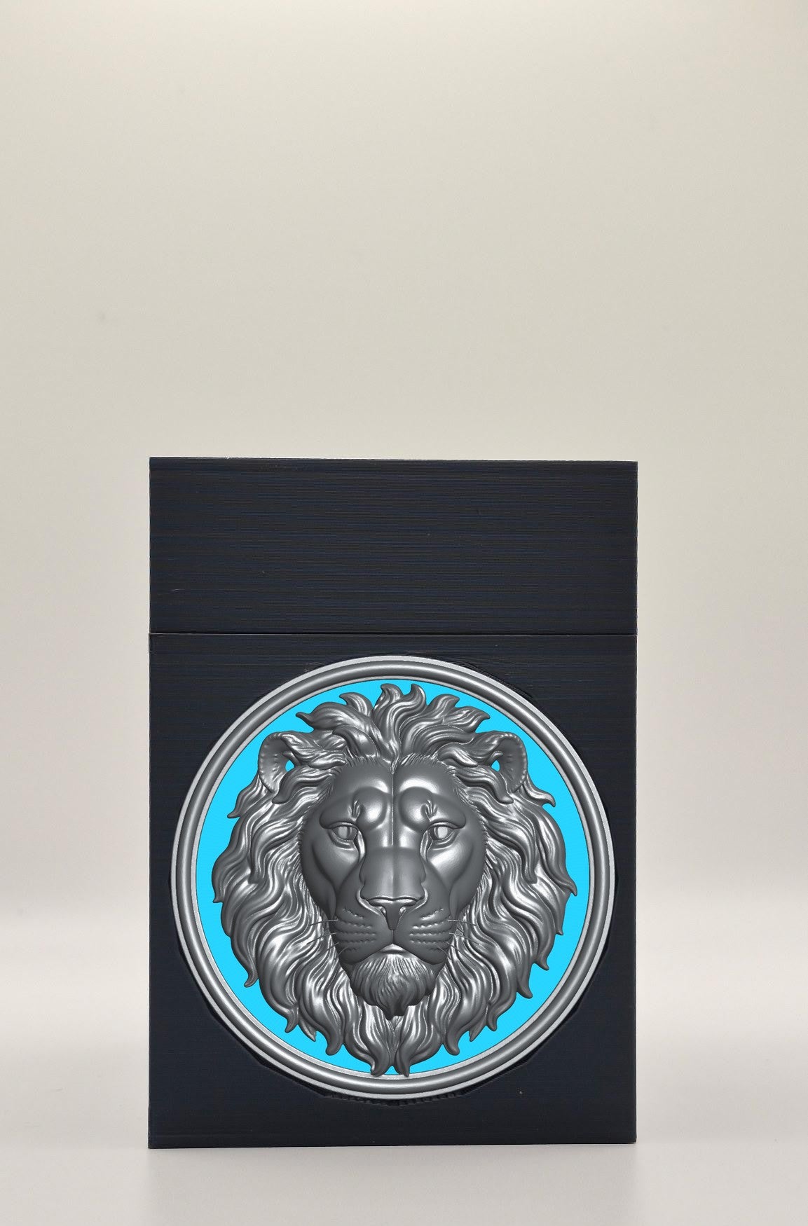 Lion Card Box — Black