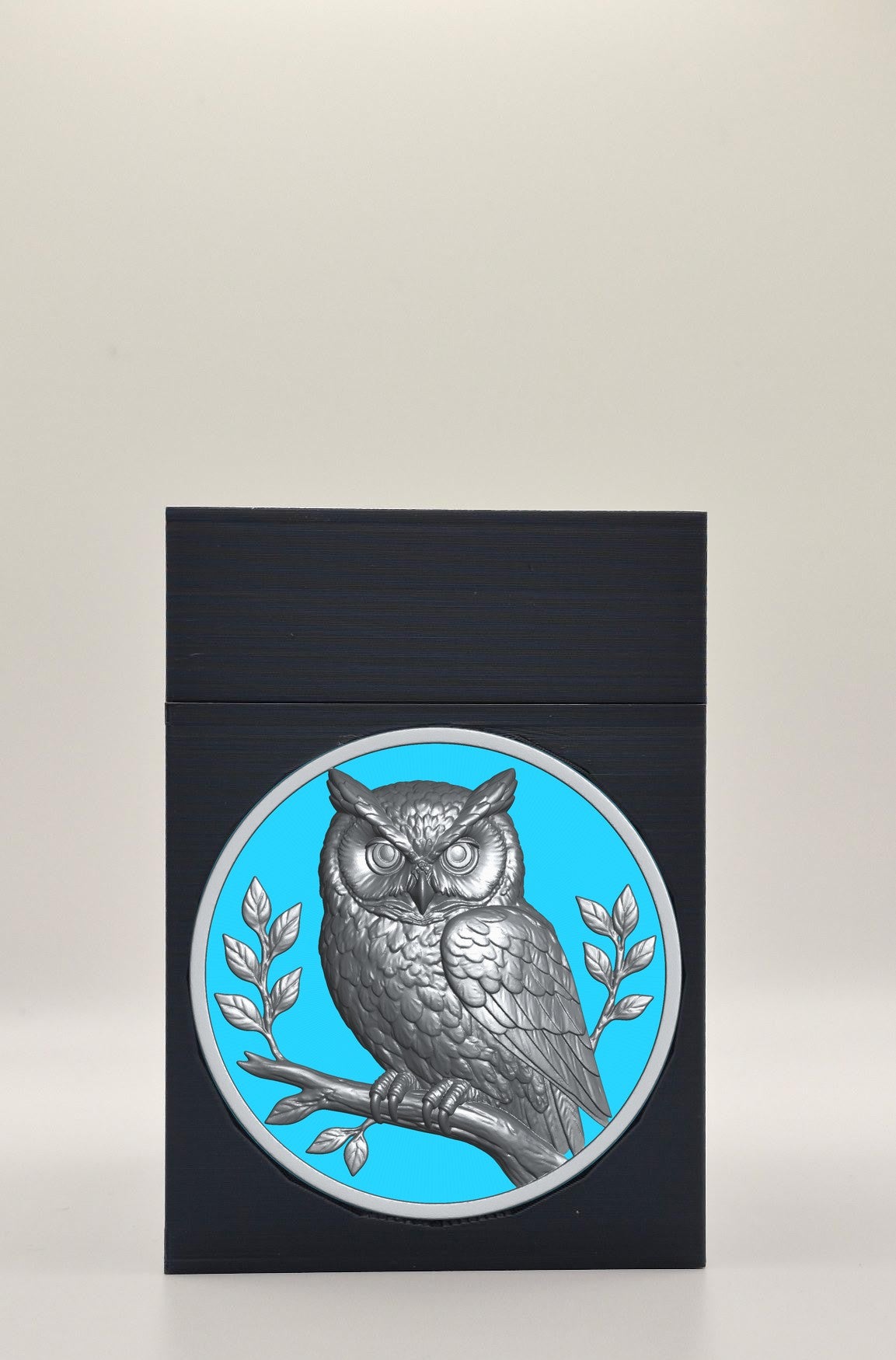 Owl Card Box — Black