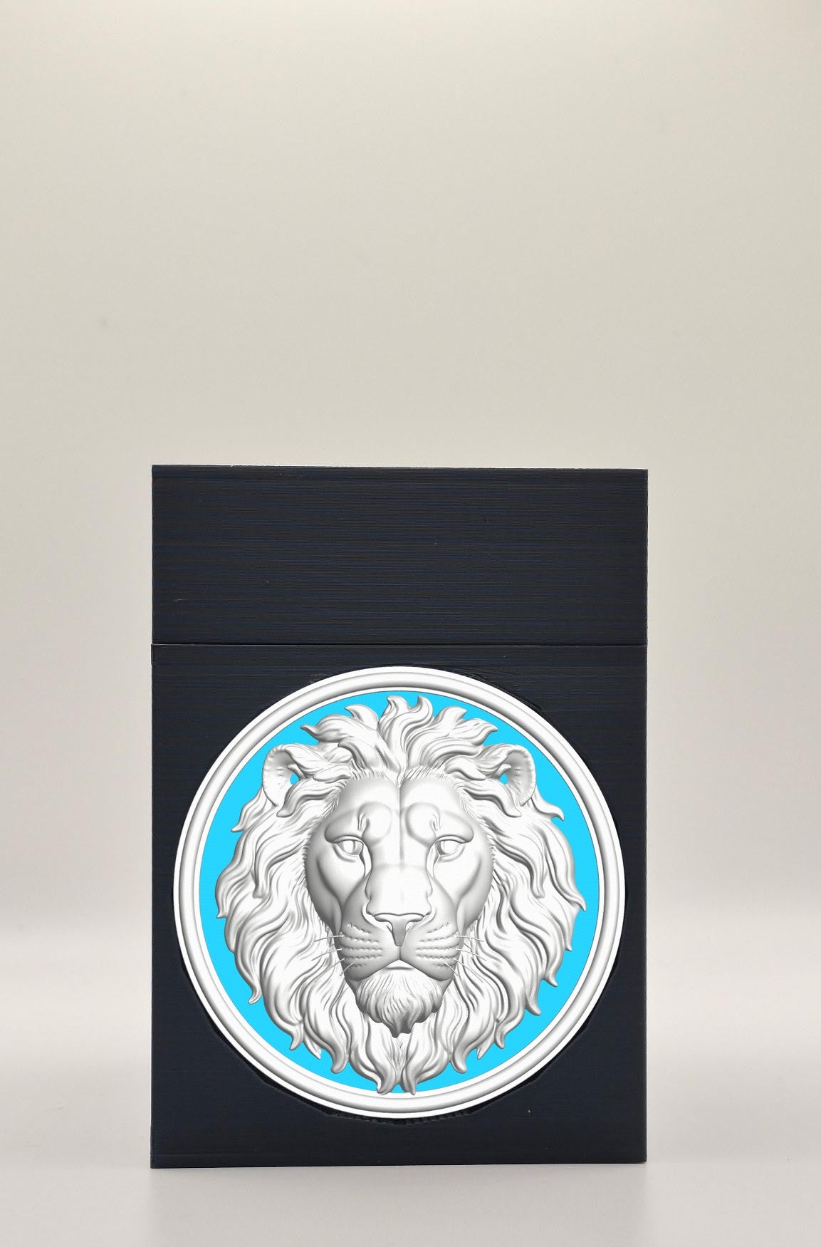 Lion Card Box — Black