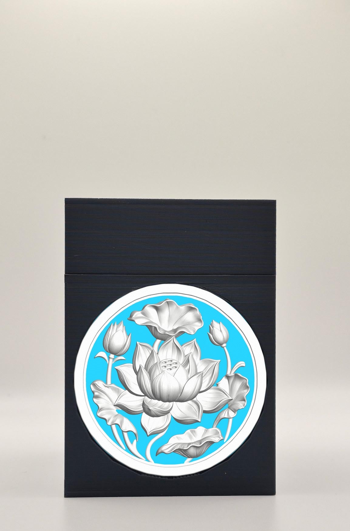 Lotus Card Box — Black