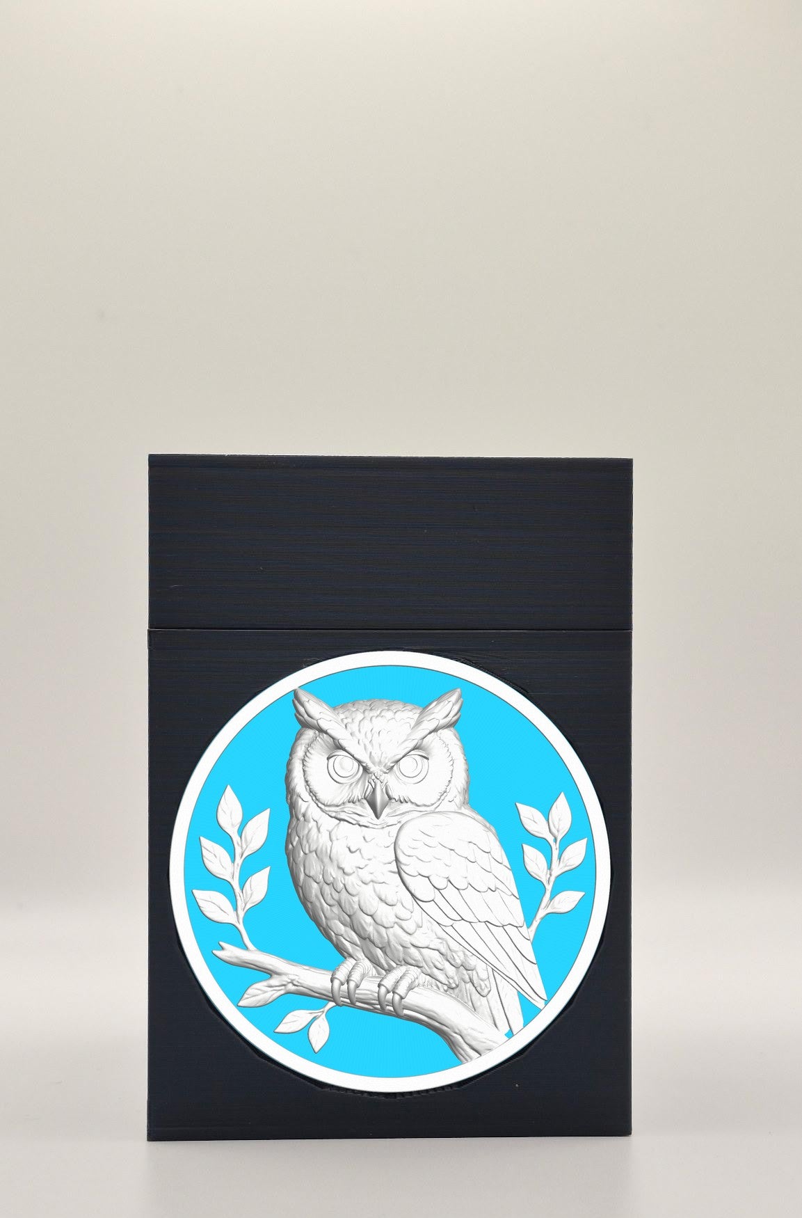 Owl Card Box — Black