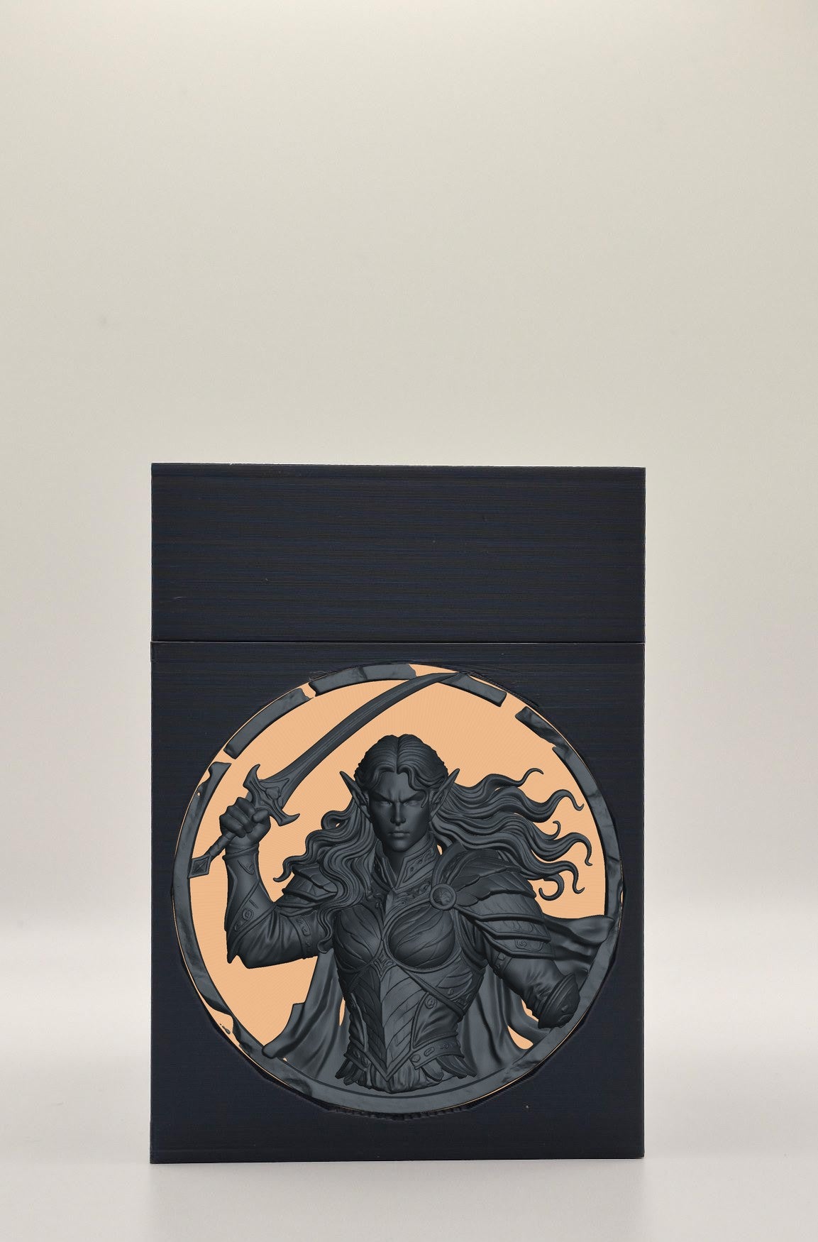 Elvish Warrior Card Box — Black