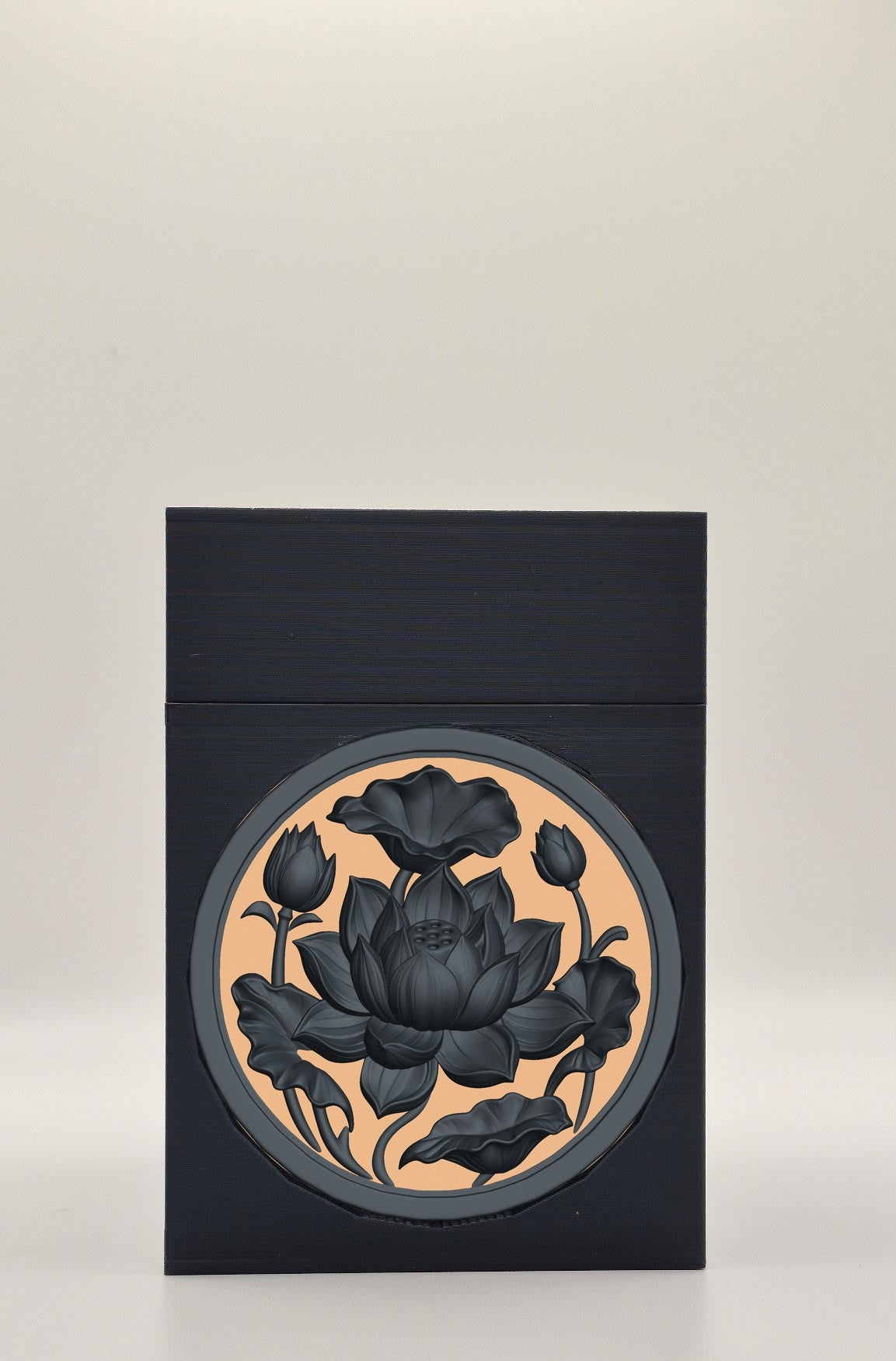 Lotus Card Box — Black