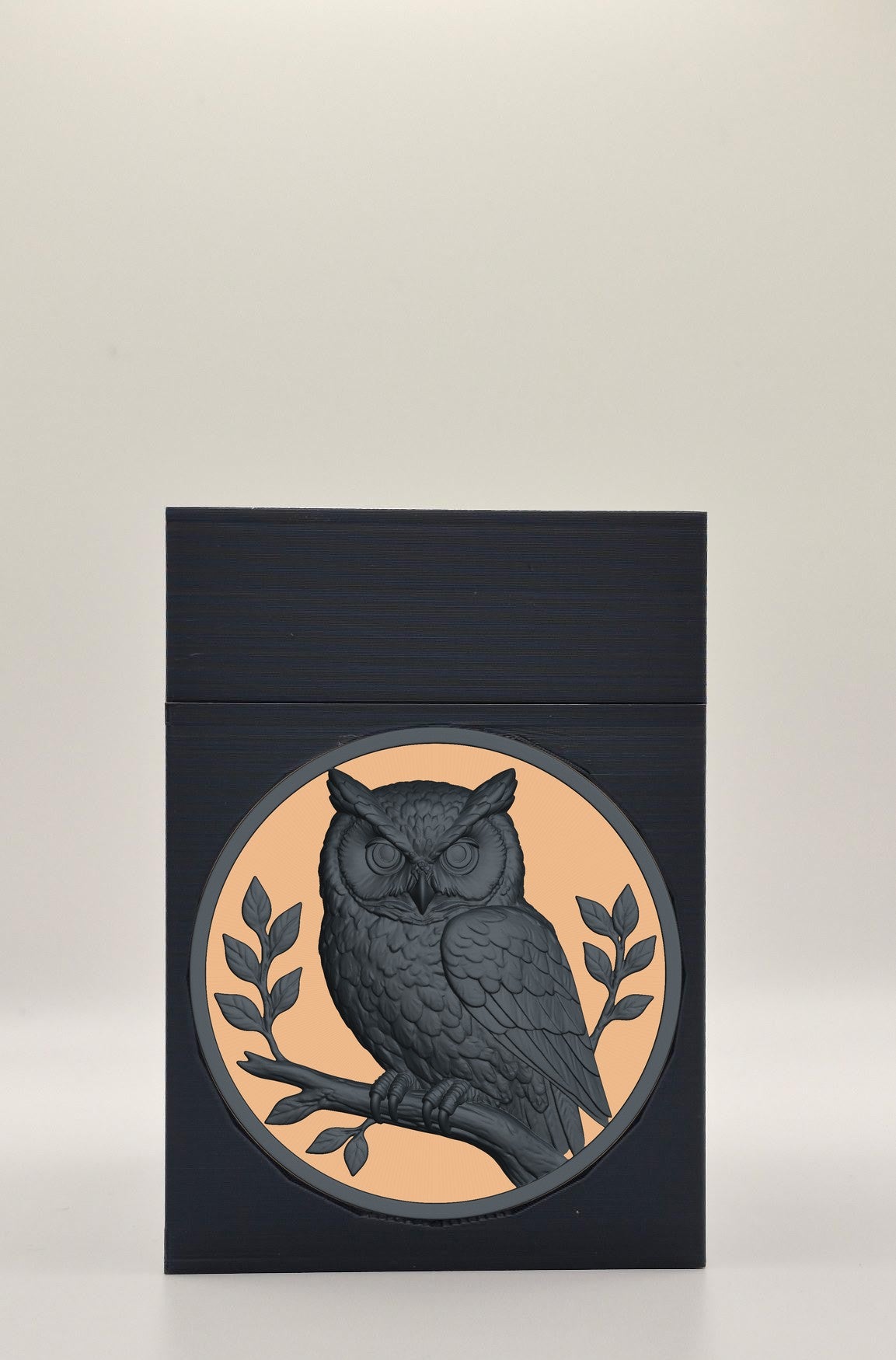 Owl Card Box — Black
