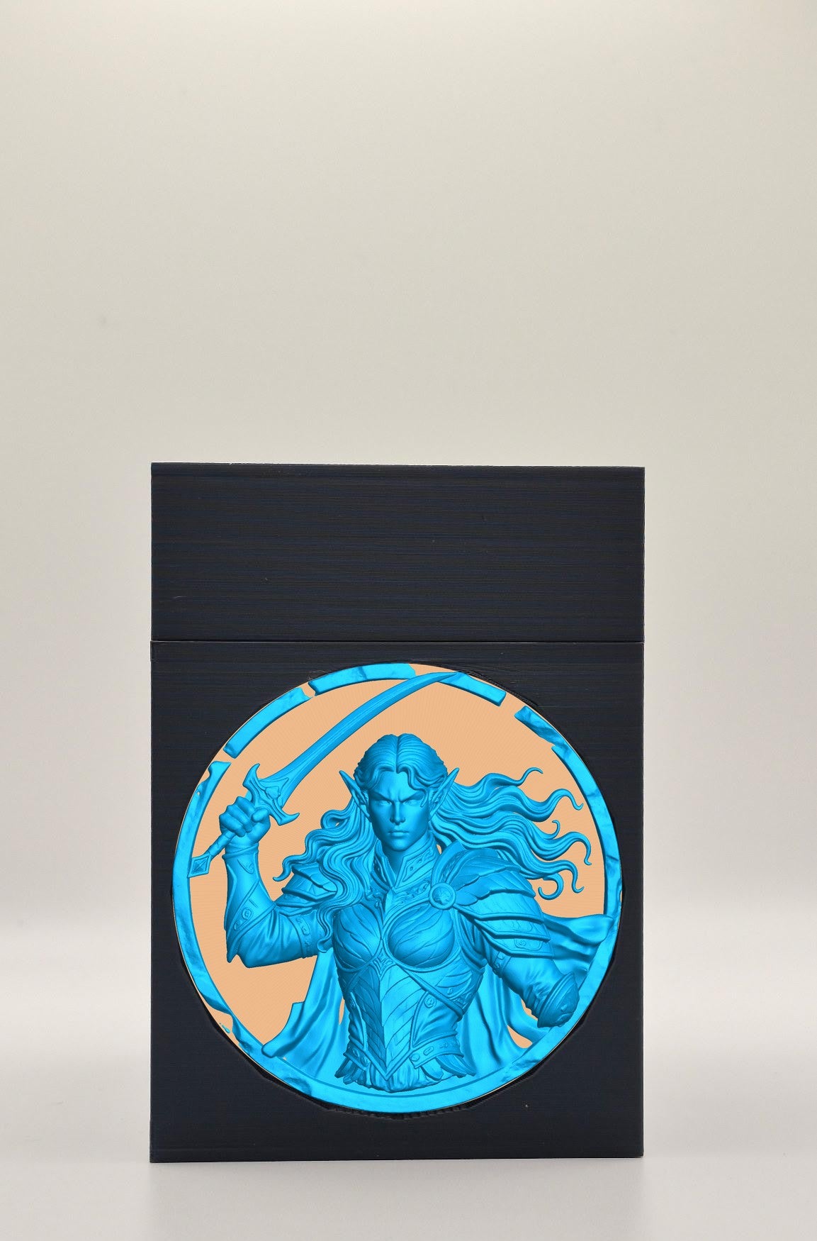 Elvish Warrior Card Box — Black