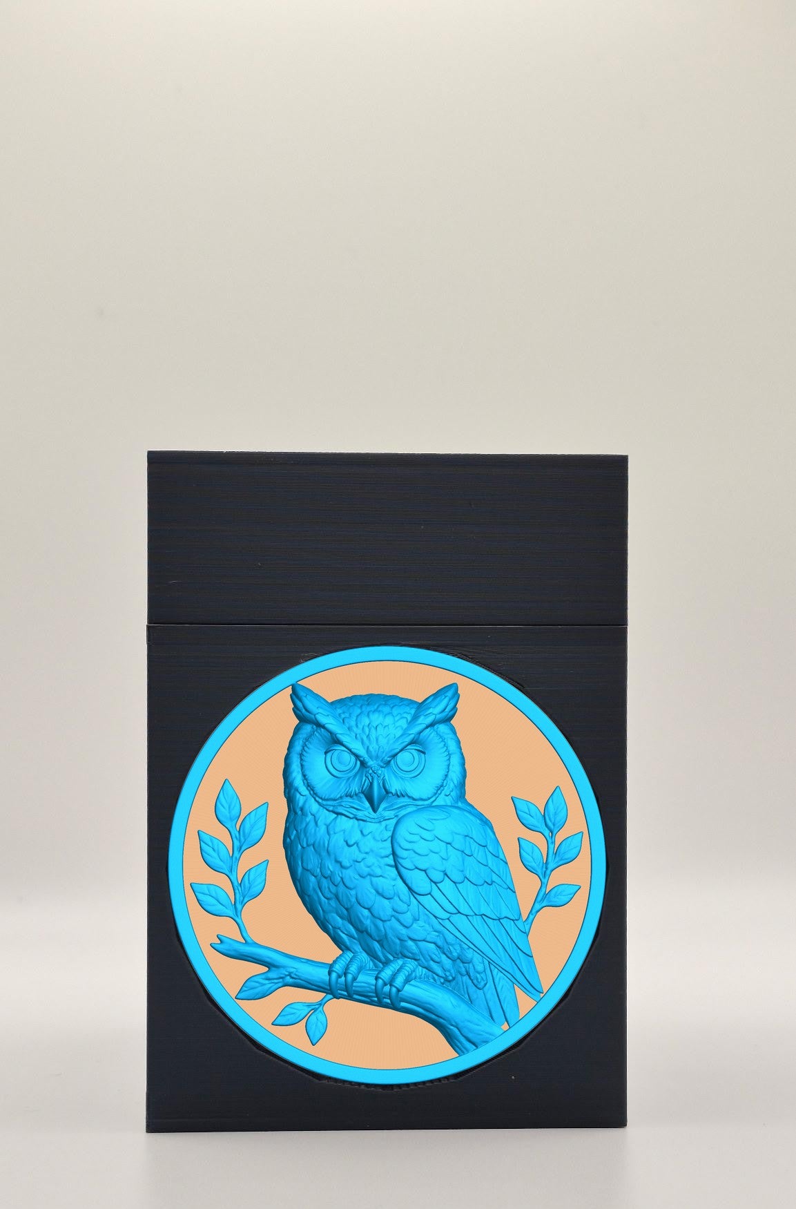 Owl Card Box — Black
