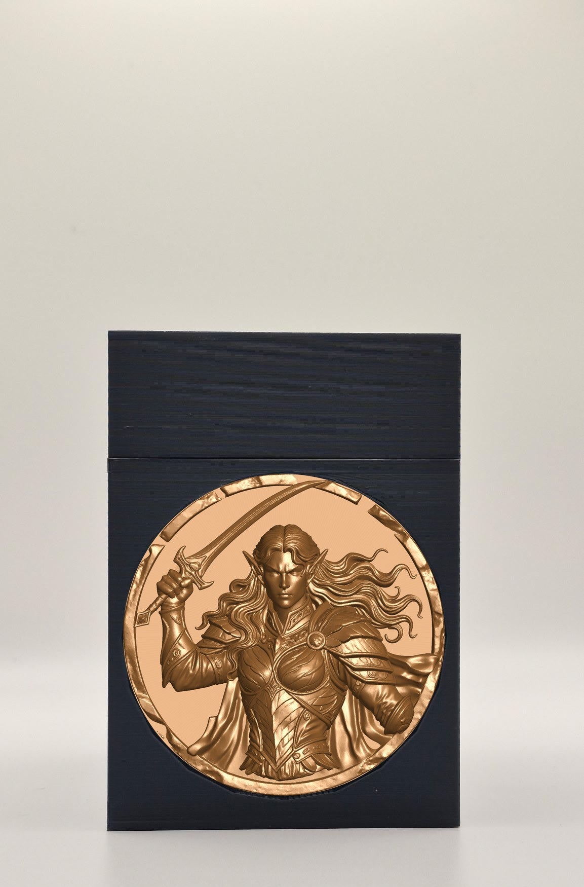 Elvish Warrior Card Box — Black