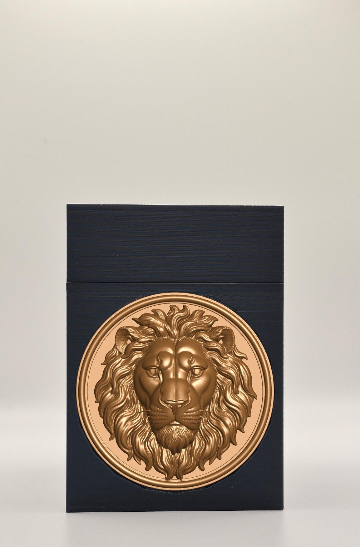 Lion Card Box — Black